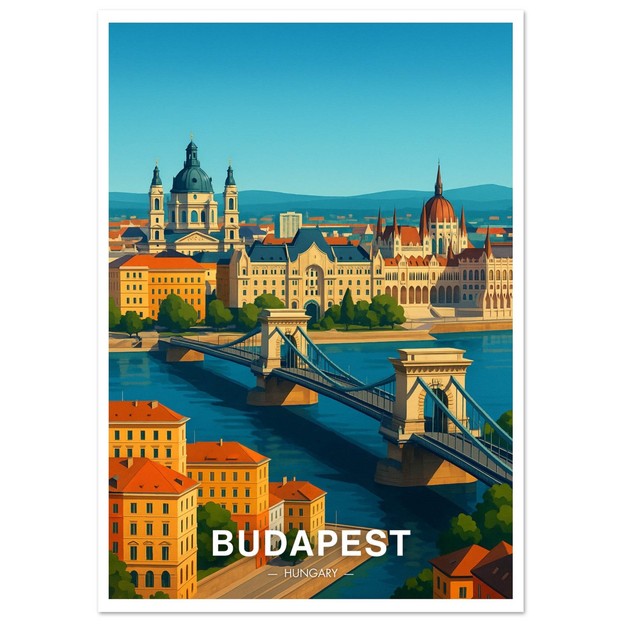 Budapest Poster - Geoprints