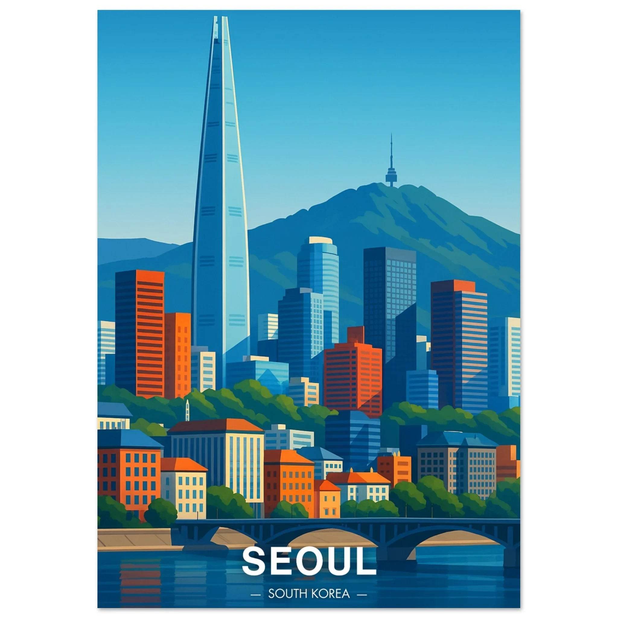 Seoul Poster - Geoprints