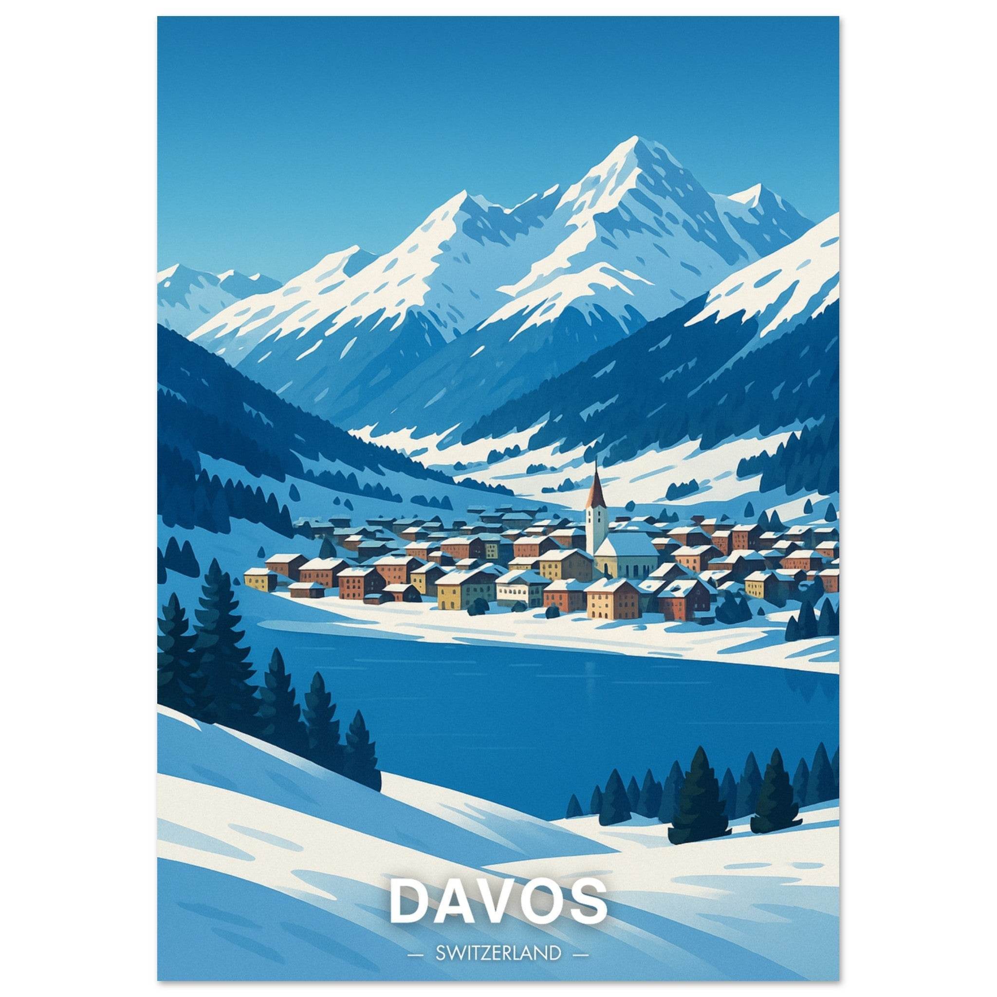 Davos Poster - Geoprints