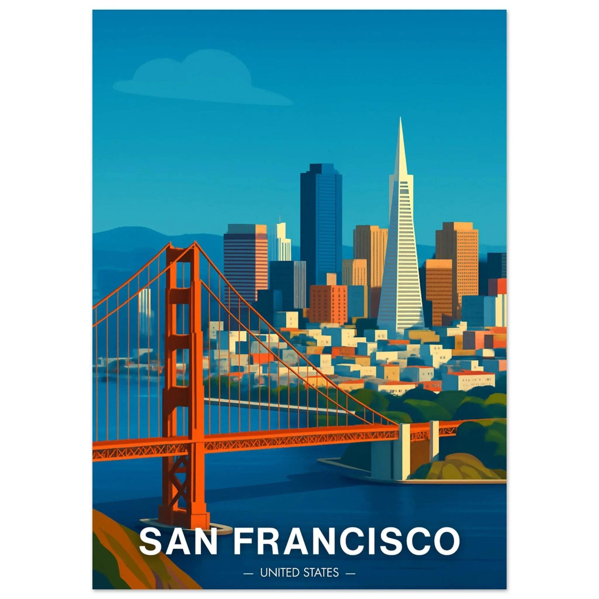 San Francisco Poster - Geoprints