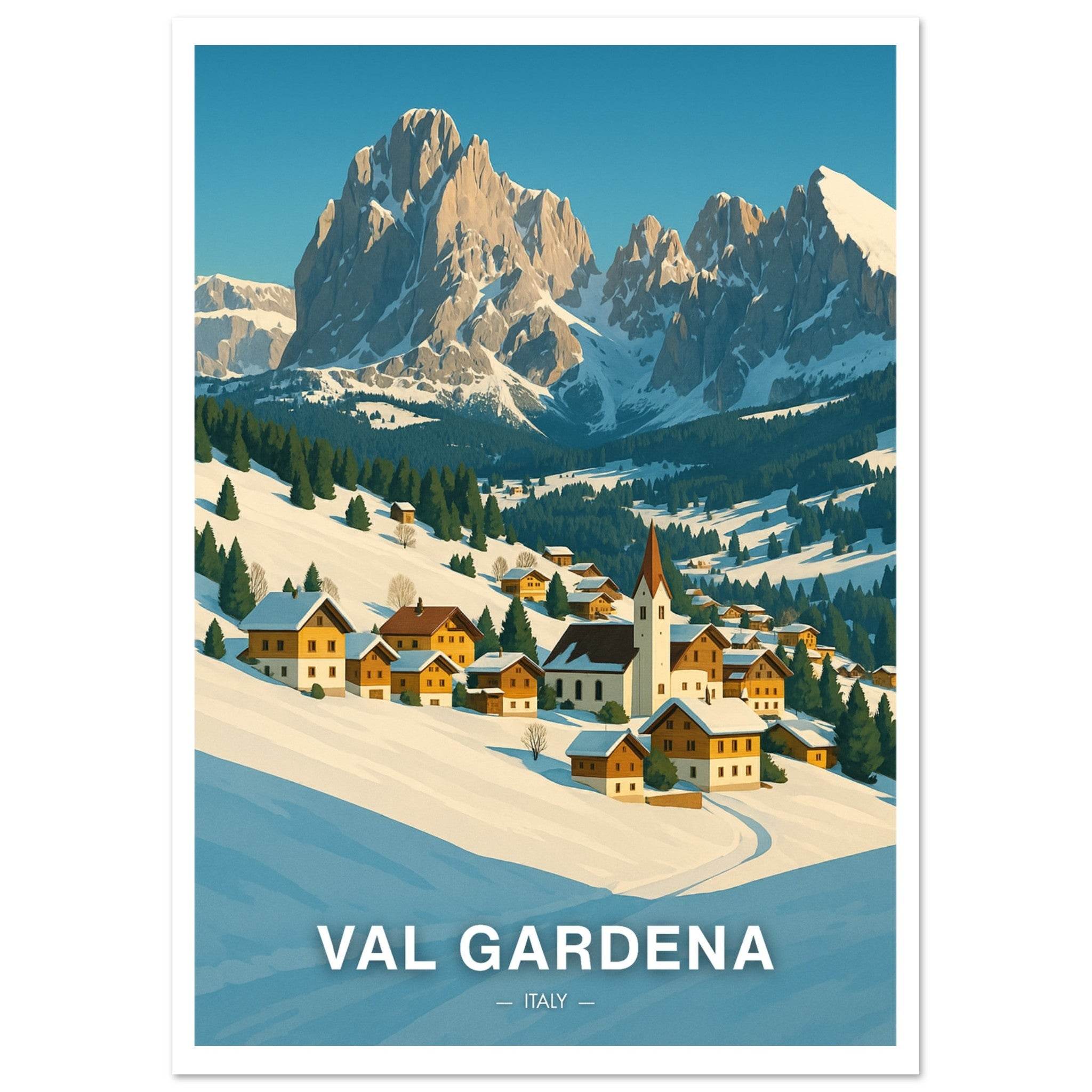 Val Gardena Poster - Geoprints