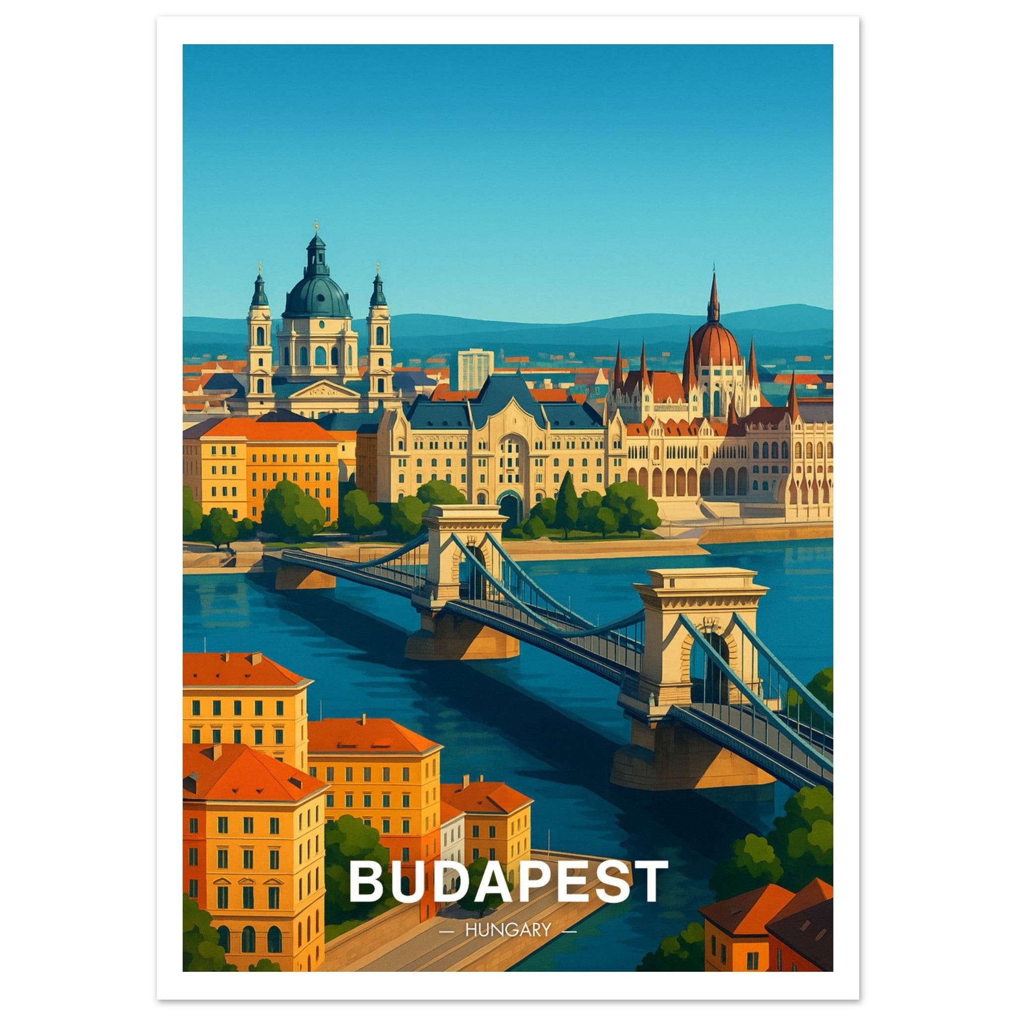 Budapest Poster - Geoprints