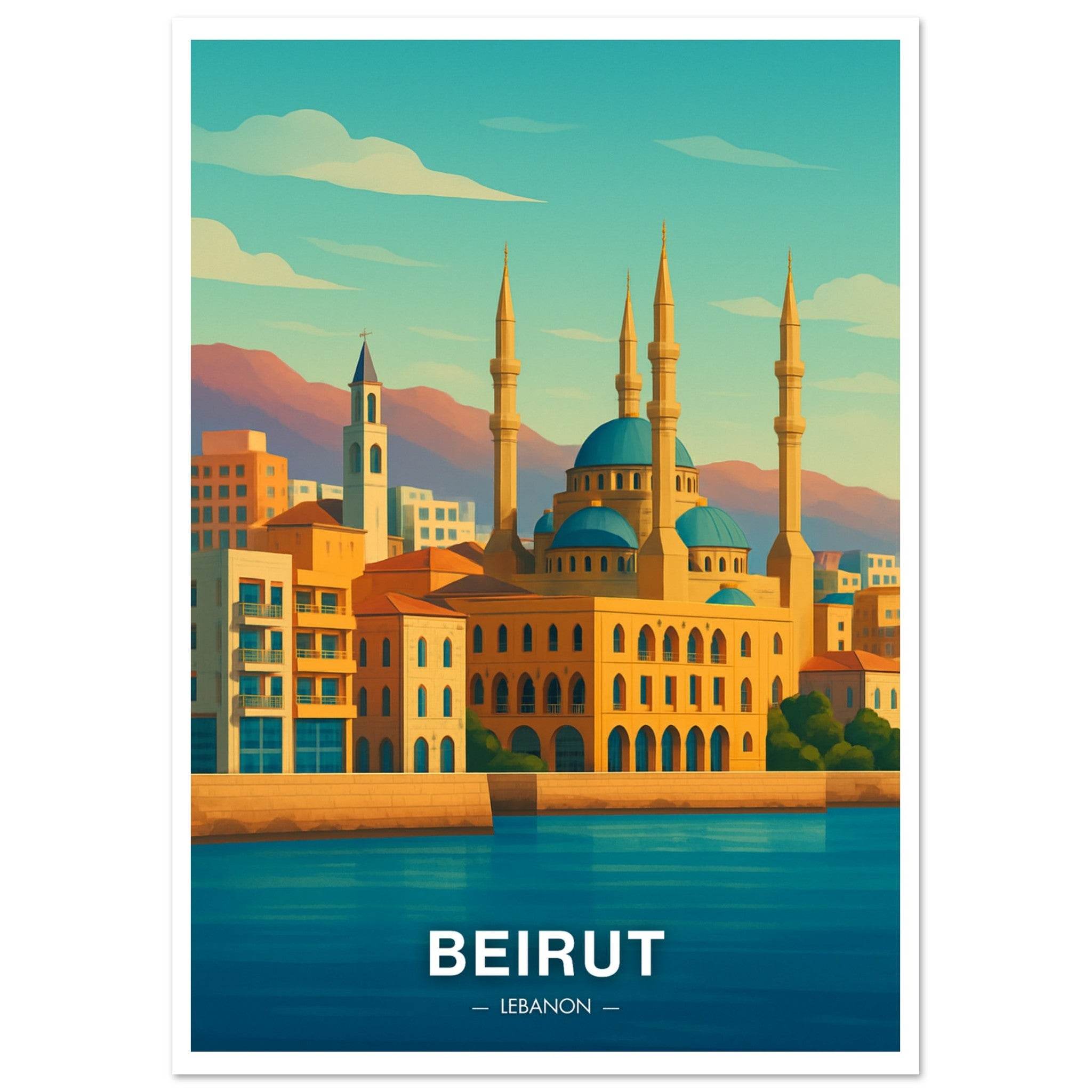 Beirut Poster - Geoprints