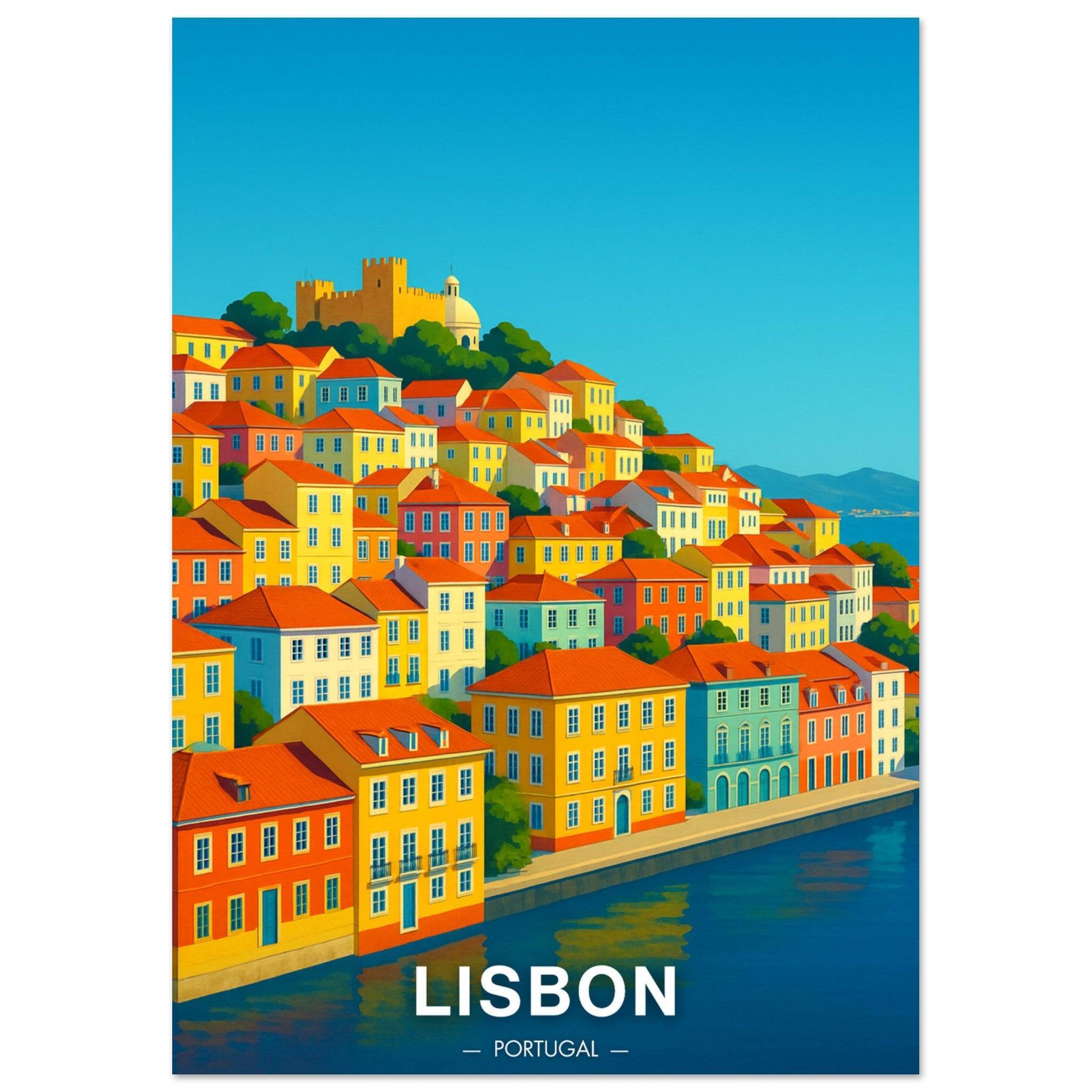 Lissabon Poster - Geoprints