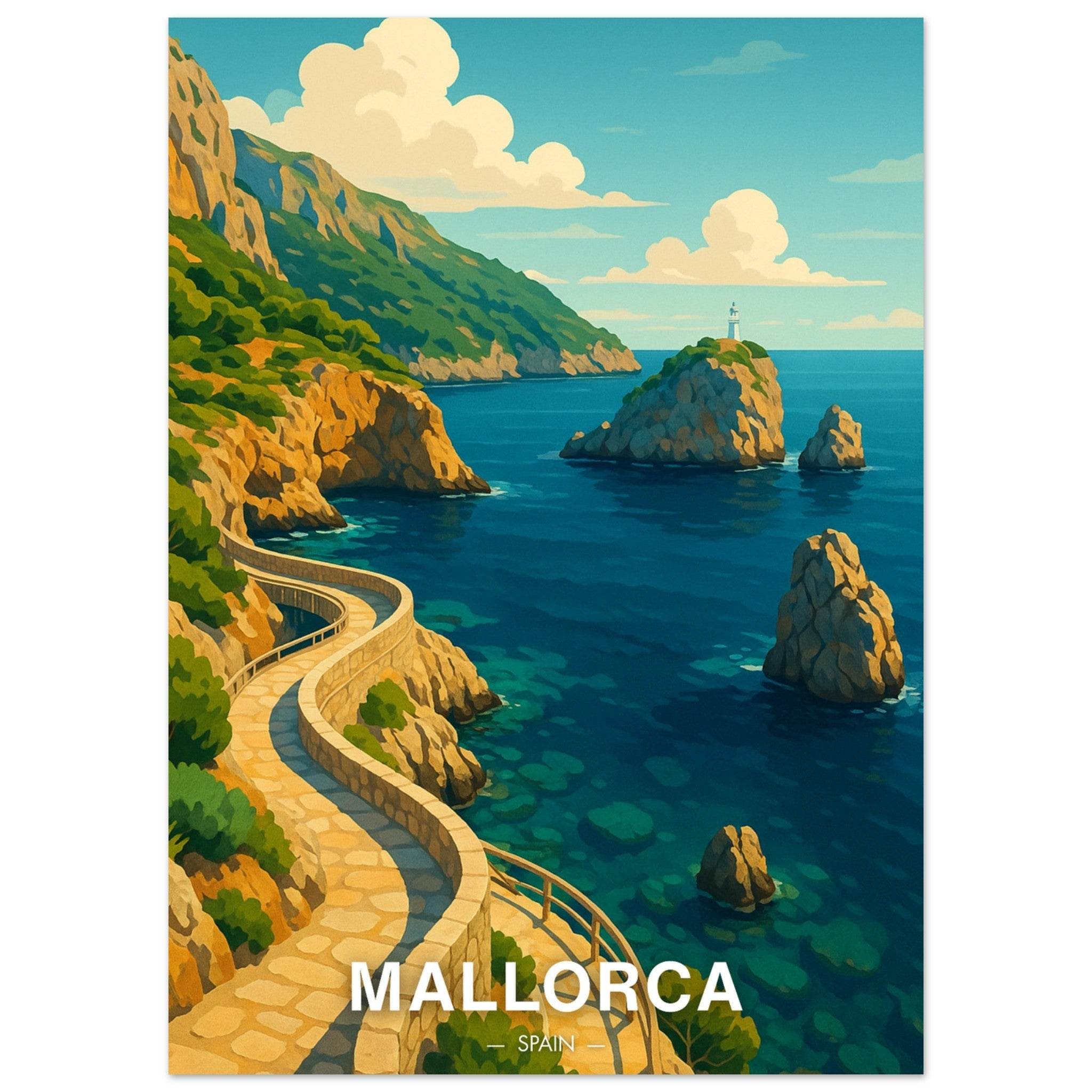 Mallorca Poster - Geoprints