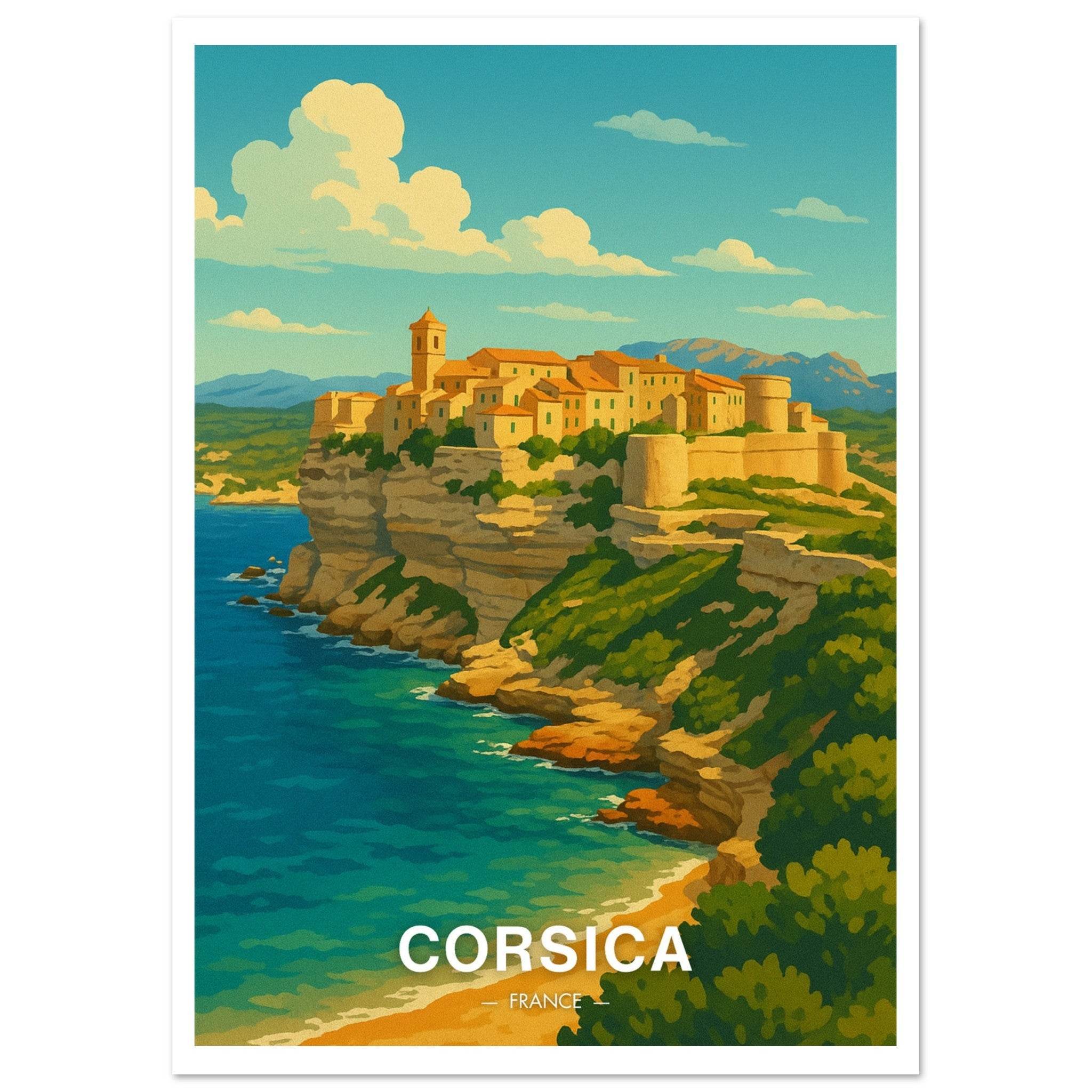 Corsica Poster - Geoprints