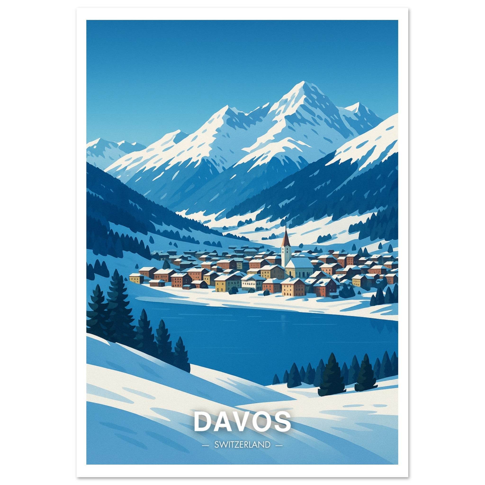 Davos Poster - Geoprints