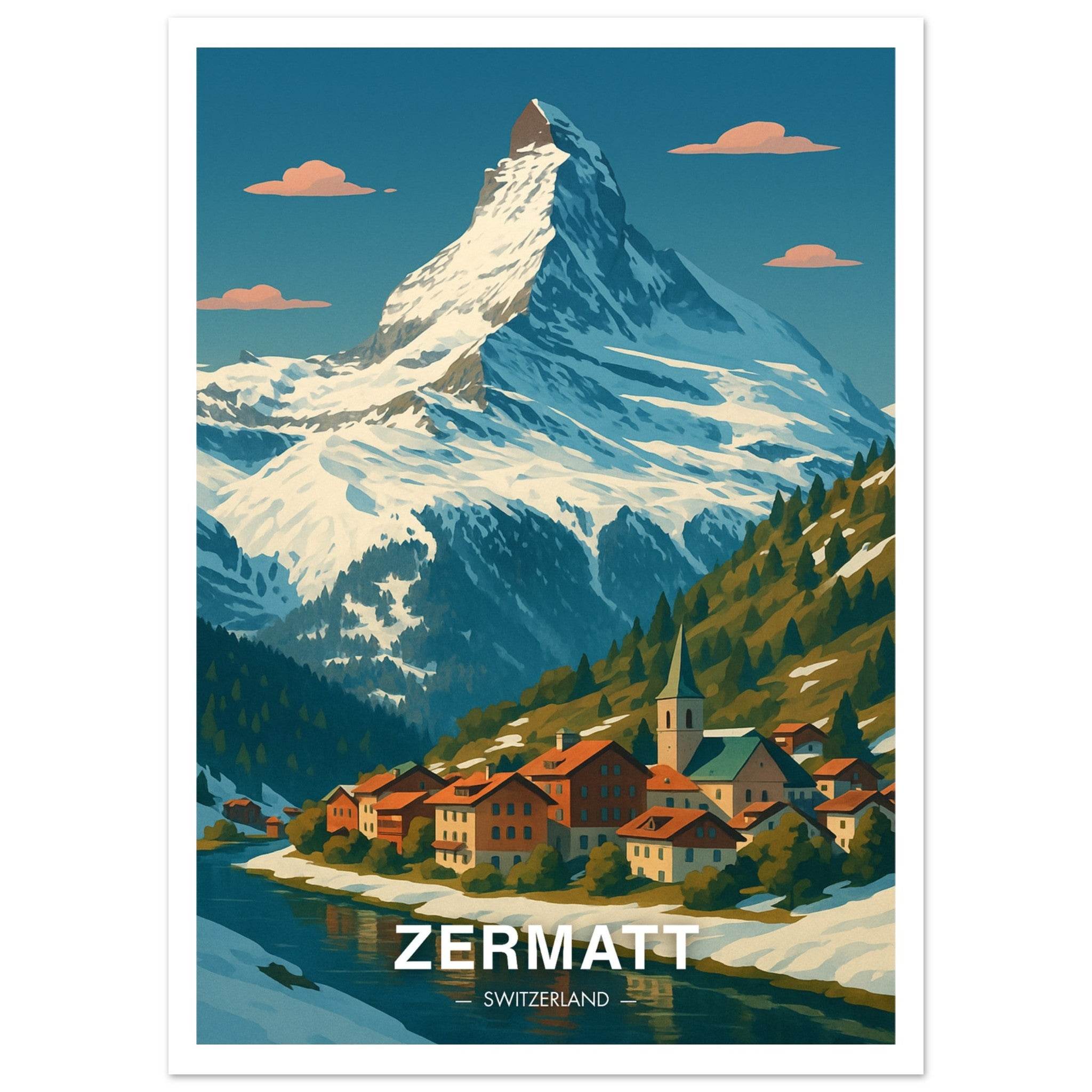 Zermatt Poster - Geoprints