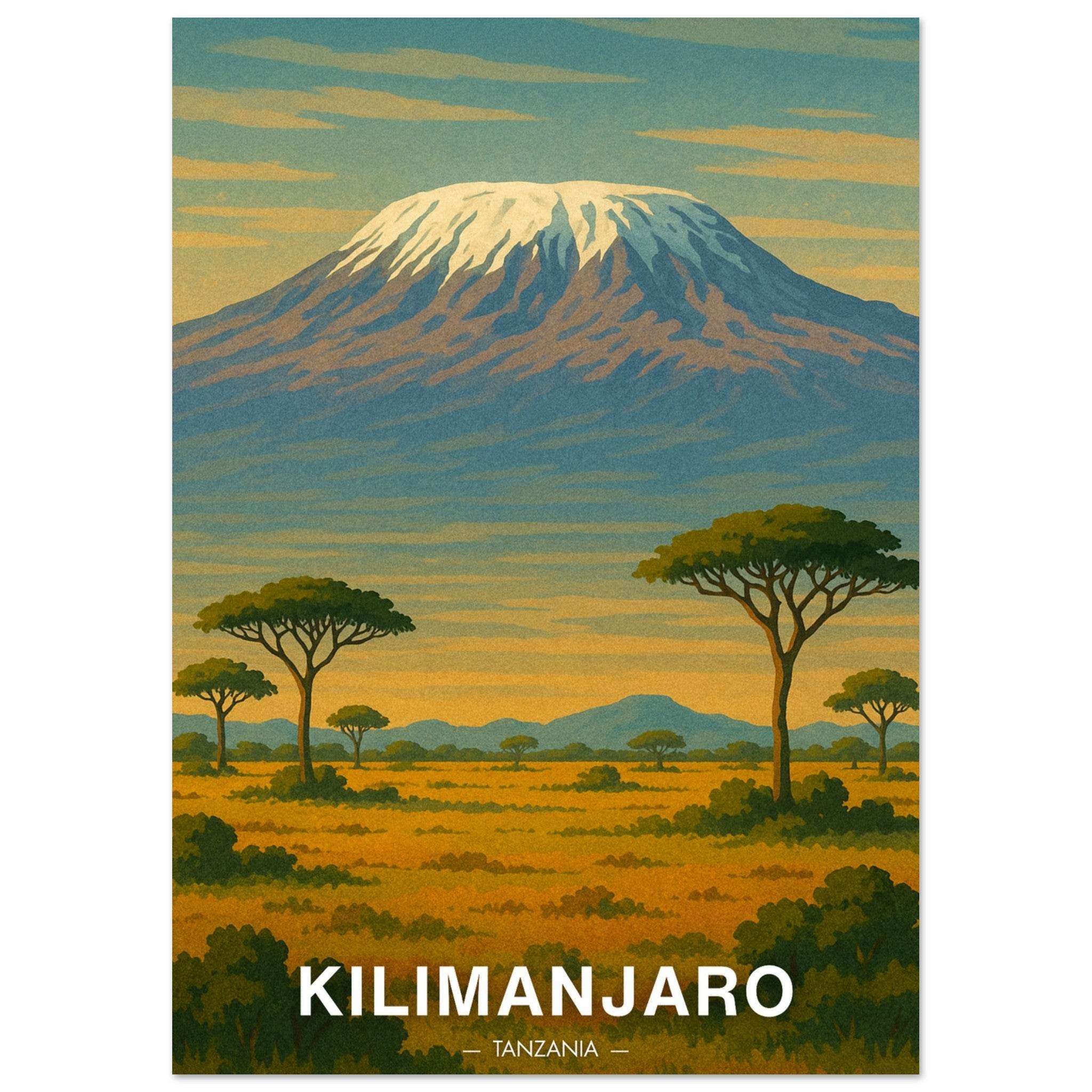 Kilimandscharo Poster - Geoprints