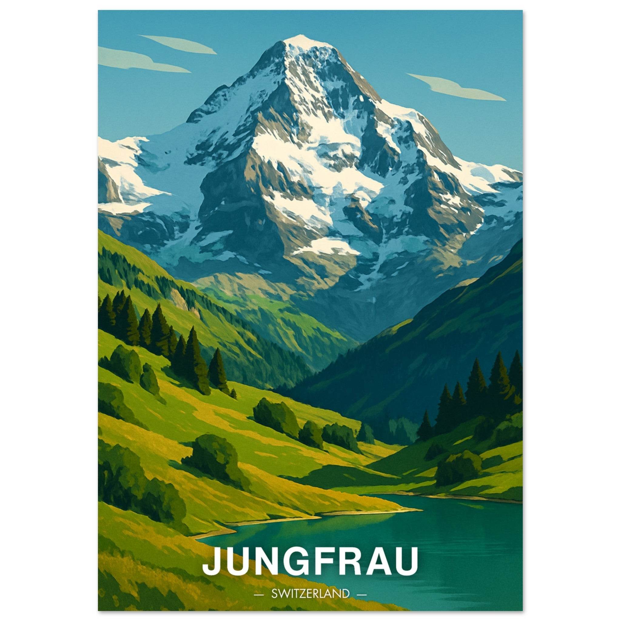 Jungfrau Poster - Geoprints