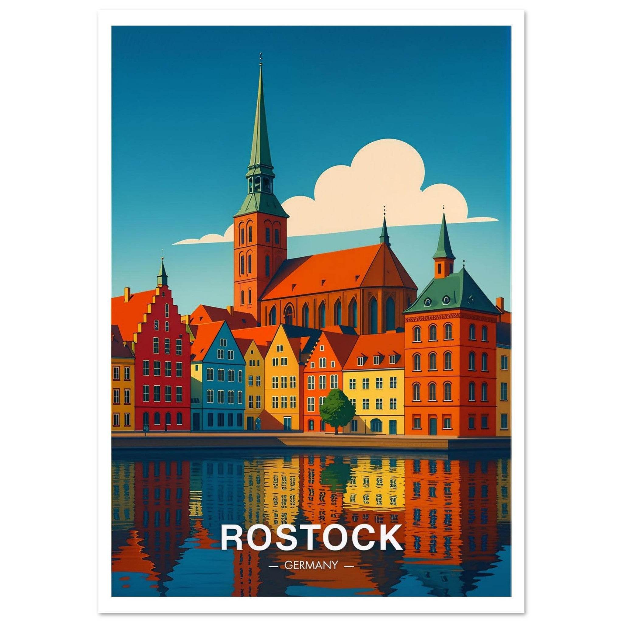 Rostock Poster - Geoprints