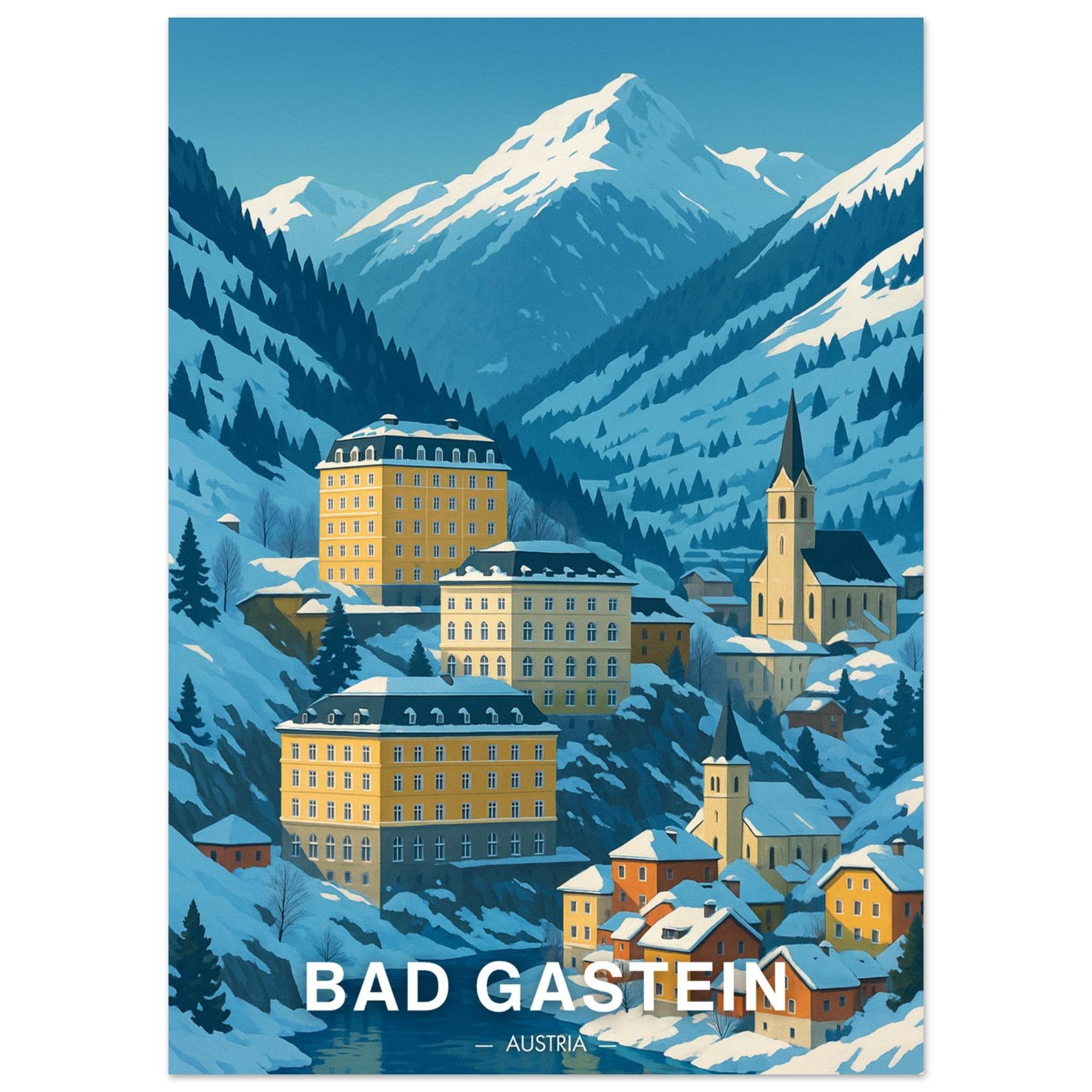 Bad Gastein Poster - Geoprints