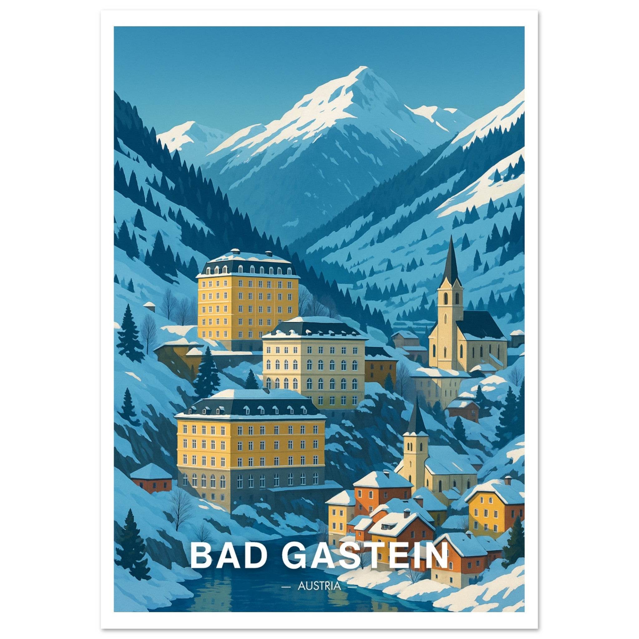 Bad Gastein Poster - Geoprints