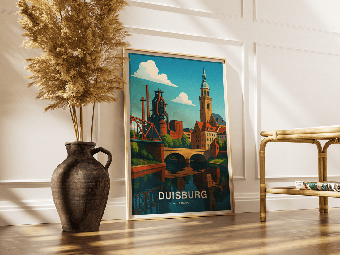 Duisburg Poster – Urbane Skyline-Kunst aus dem Herzen des Ruhrgebiets
