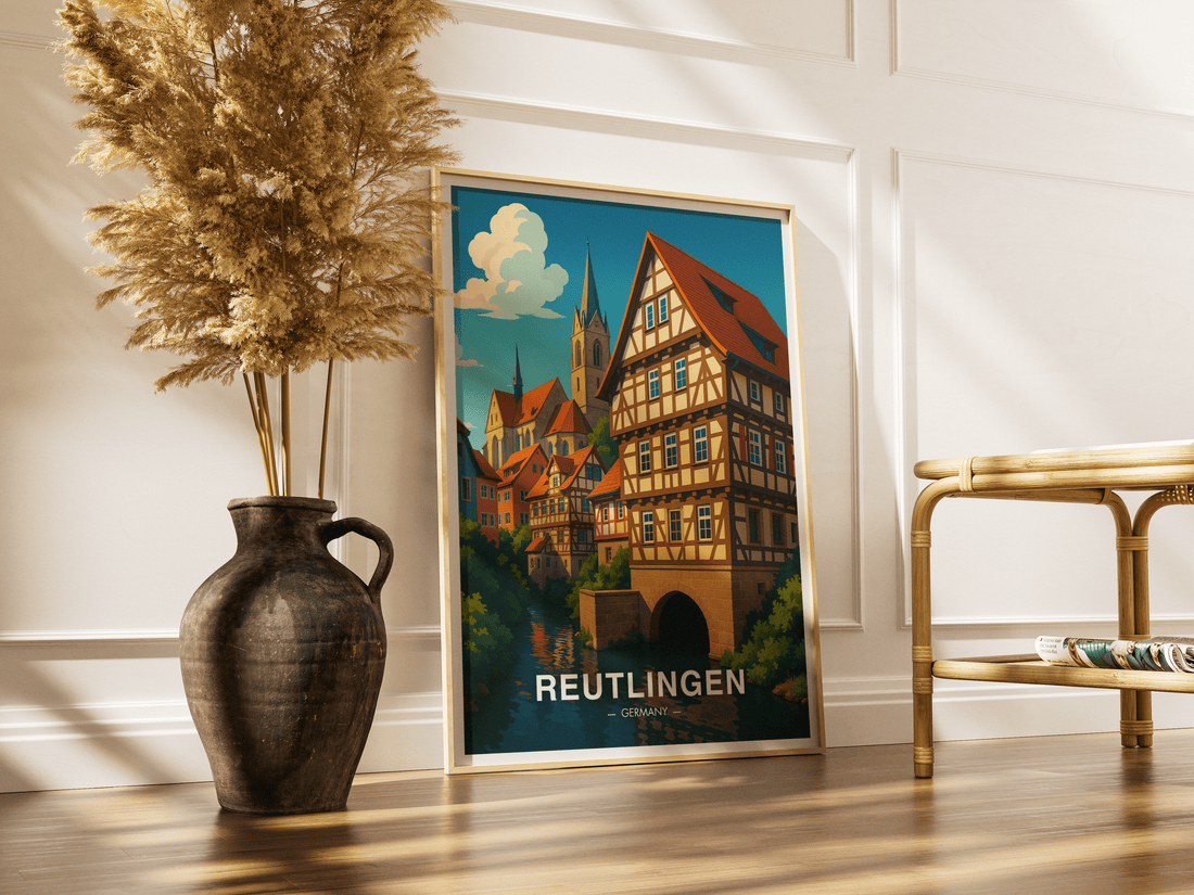 Reutlingen Poster – Wandkunst inspiriert von der Stadt am Fuße der Schwäbischen Alb