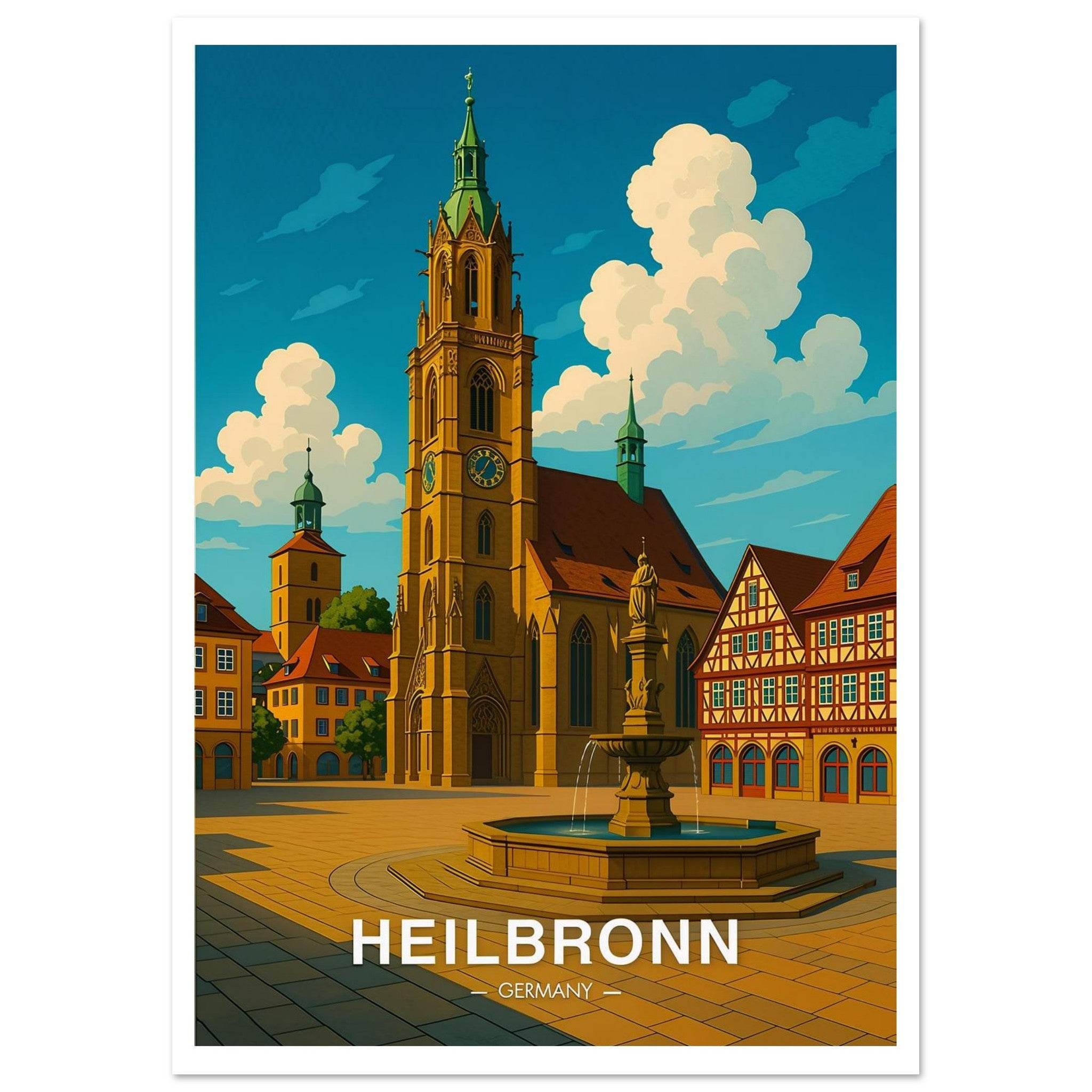 Heilbronn Poster - Geoprints