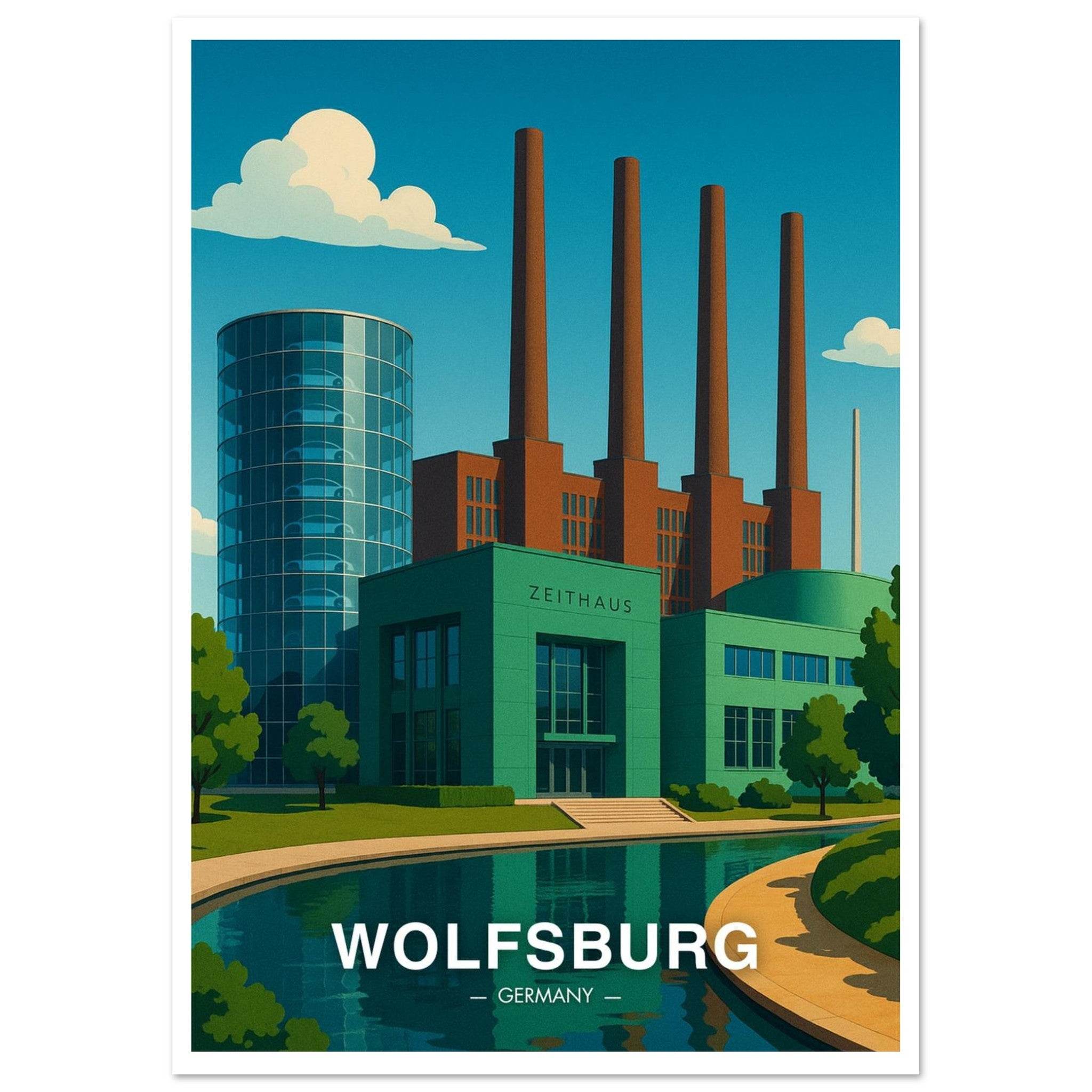 Wolfsburg Poster - Geoprints