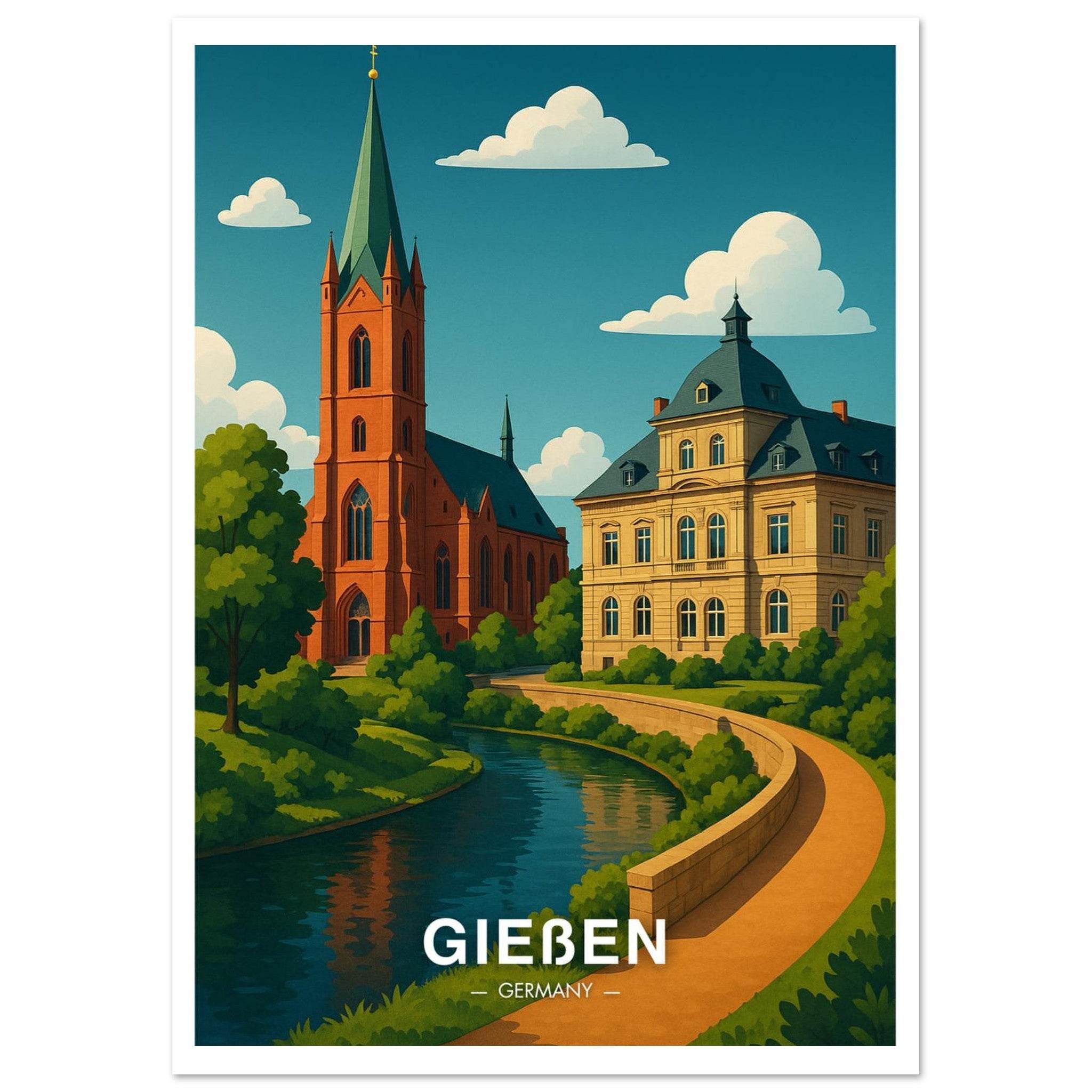 Gießen Poster - Geoprints