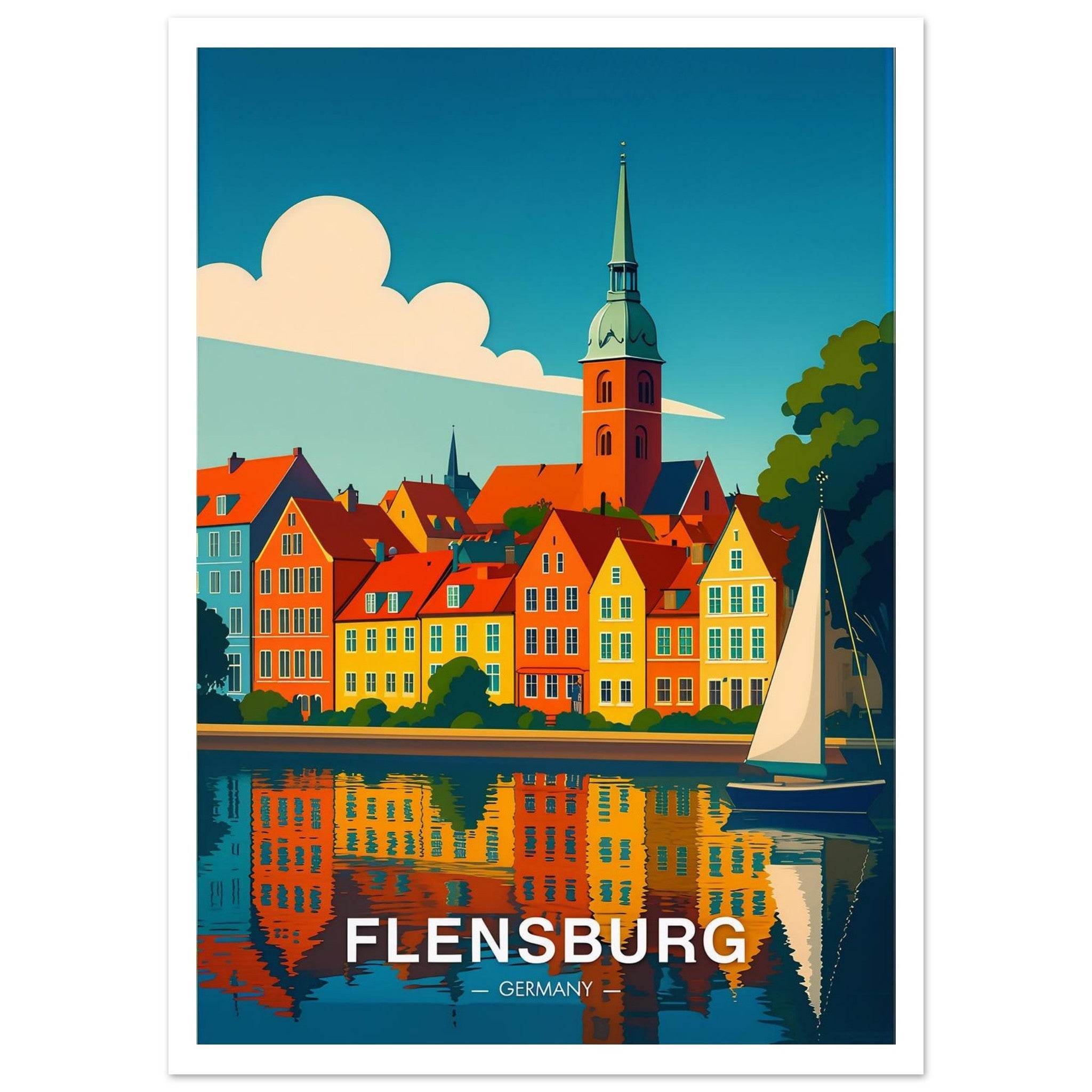 Flensburg Poster - Geoprints