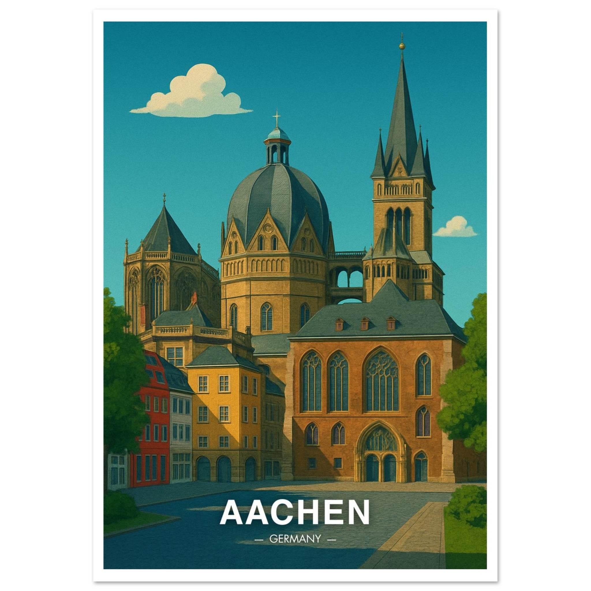 Aachen Poster - Geoprints