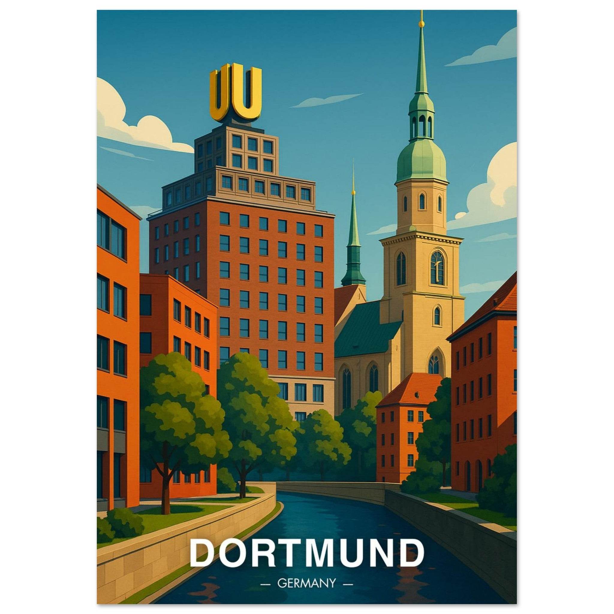 Dortmund Poster - Geoprints