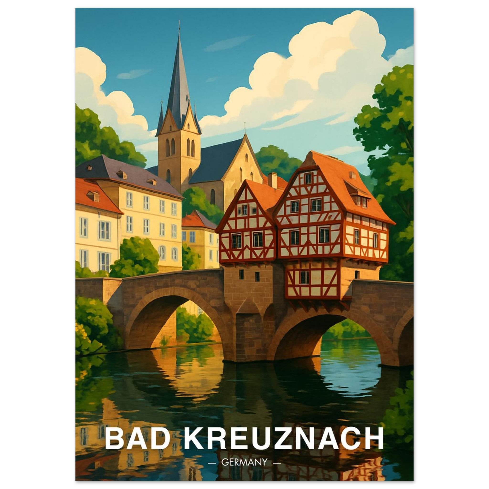 Bad Kreuznach Poster - Geoprints