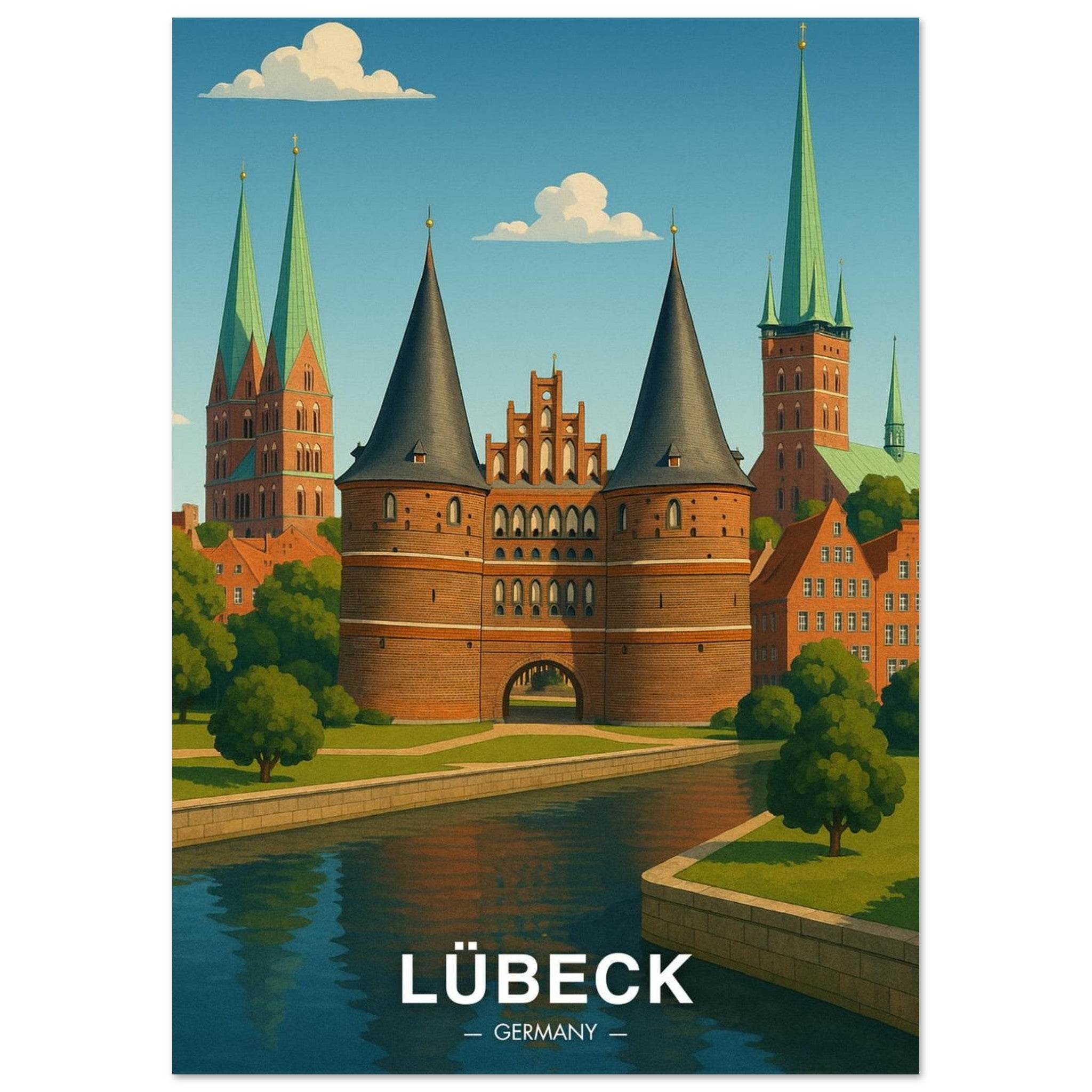 Lübeck Poster - Geoprints