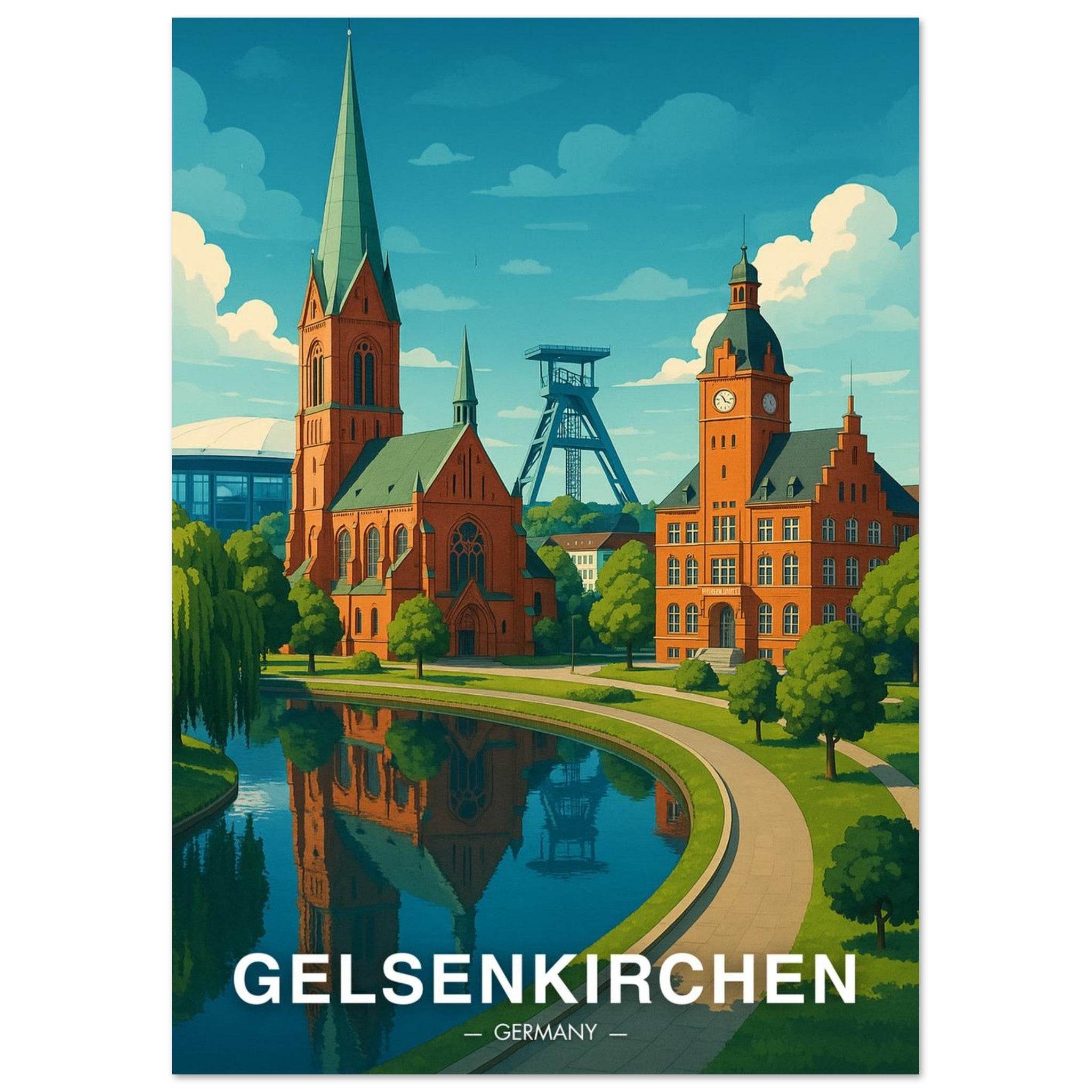 Gelsenkirchen Poster - Geoprints