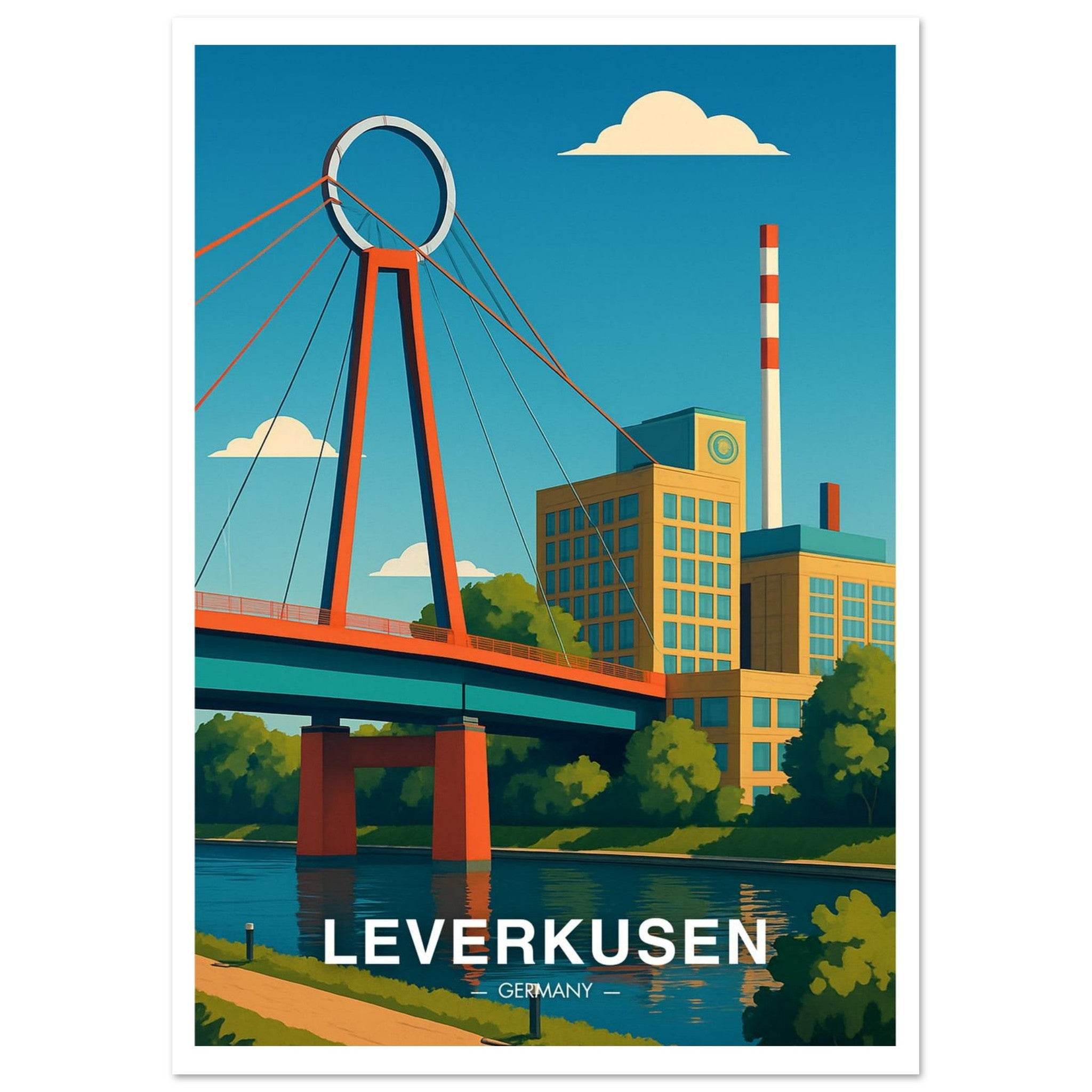 Leverkusen Poster - Geoprints