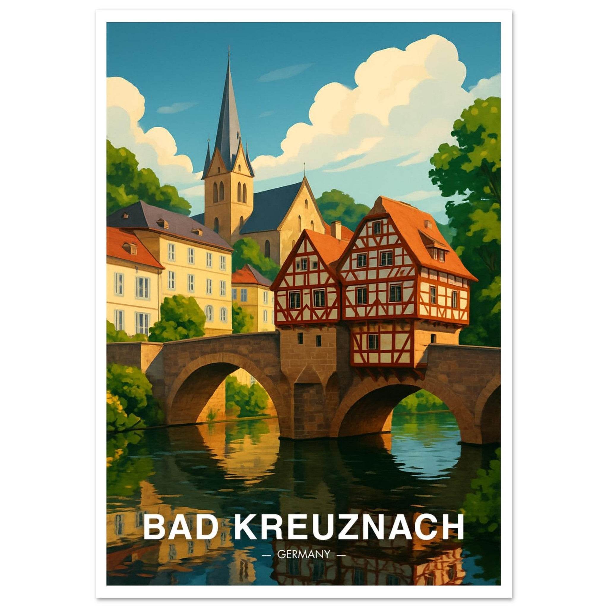 Bad Kreuznach Poster - Geoprints