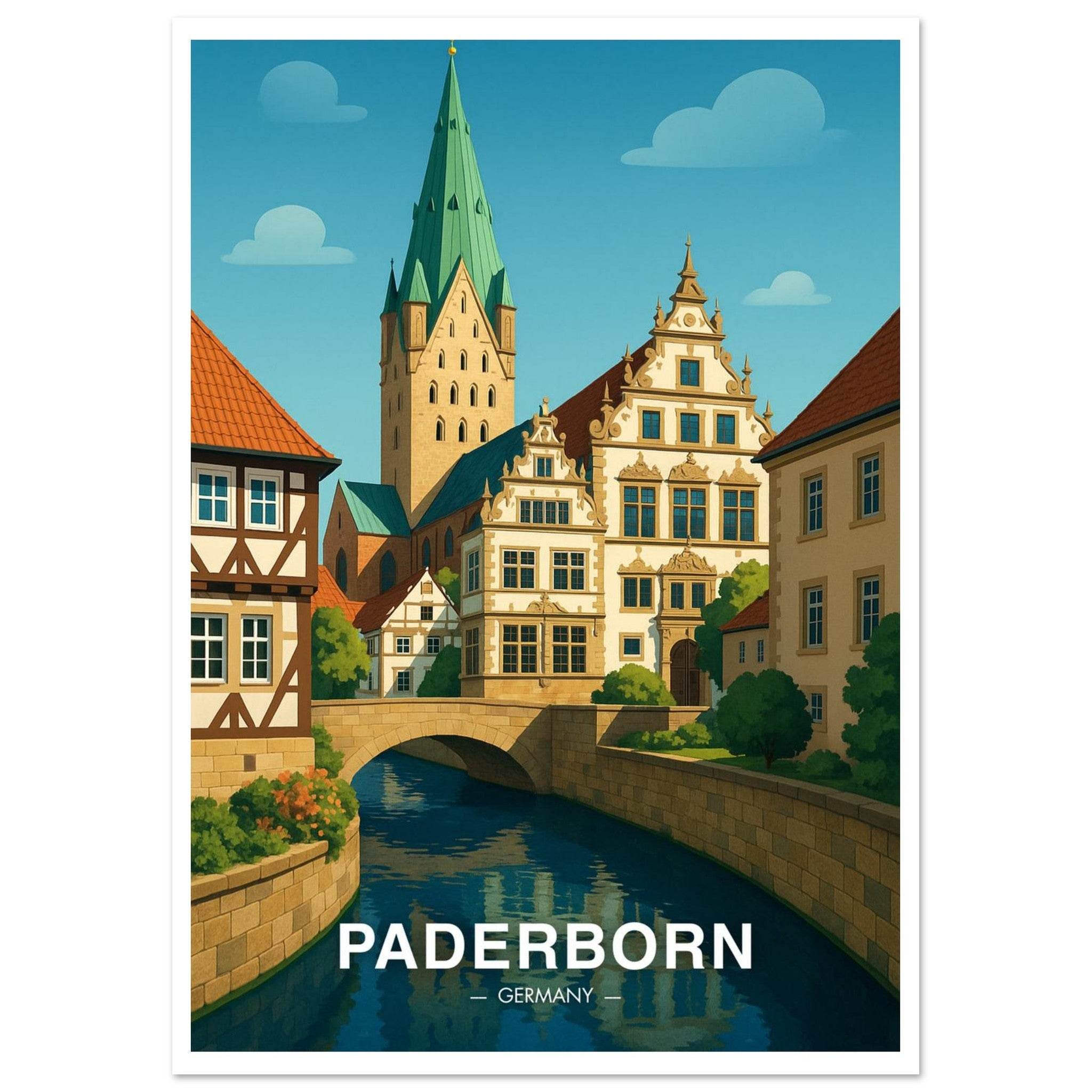 Paderborn Poster - Geoprints