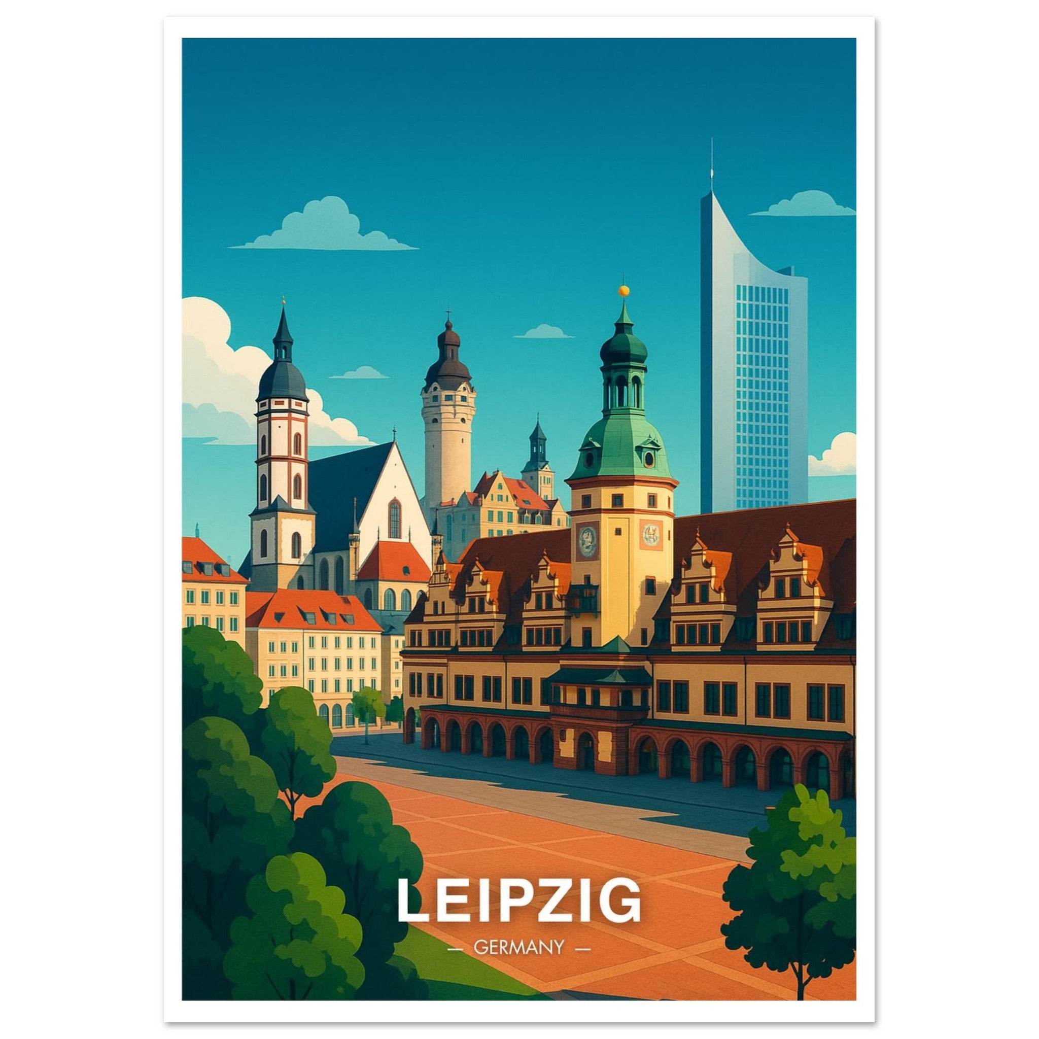 Leipzig Poster - Geoprints