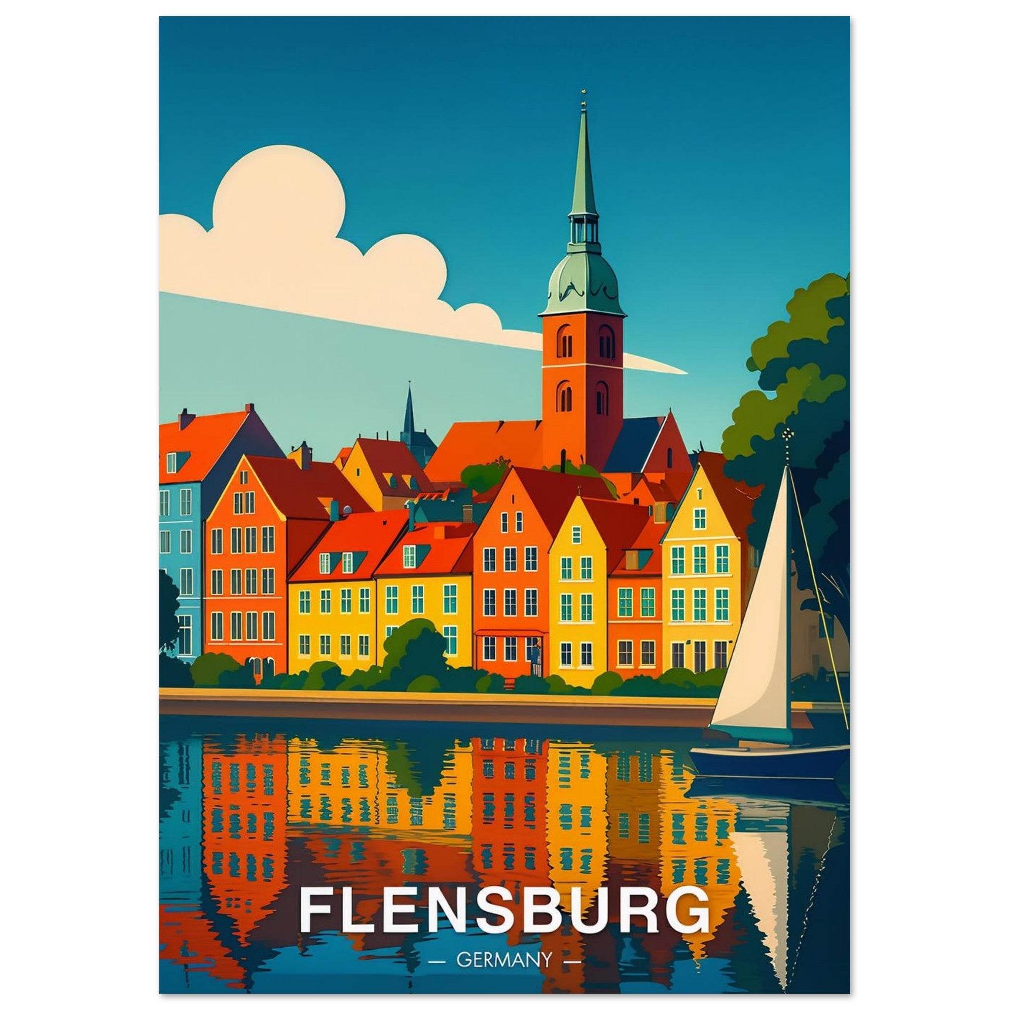 Flensburg Poster - Geoprints