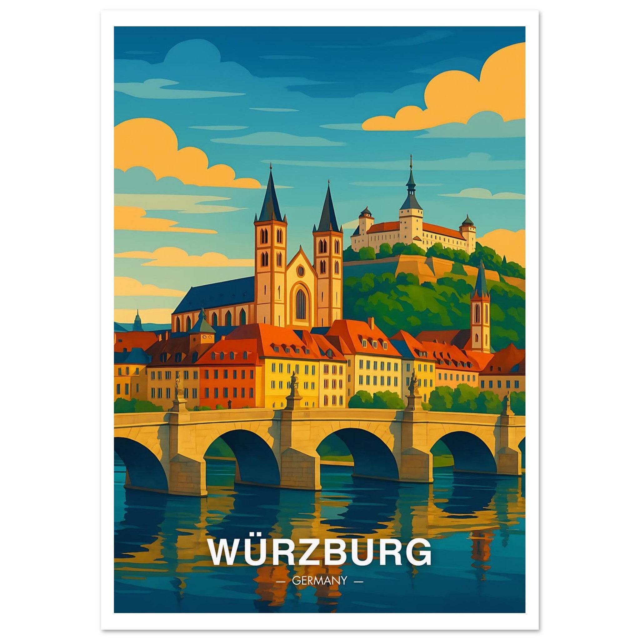 Würzburg Poster - Geoprints