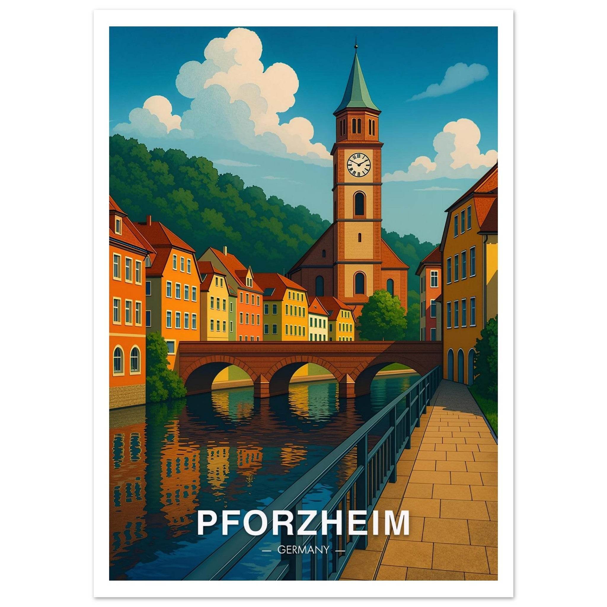Pforzheim Poster - Geoprints
