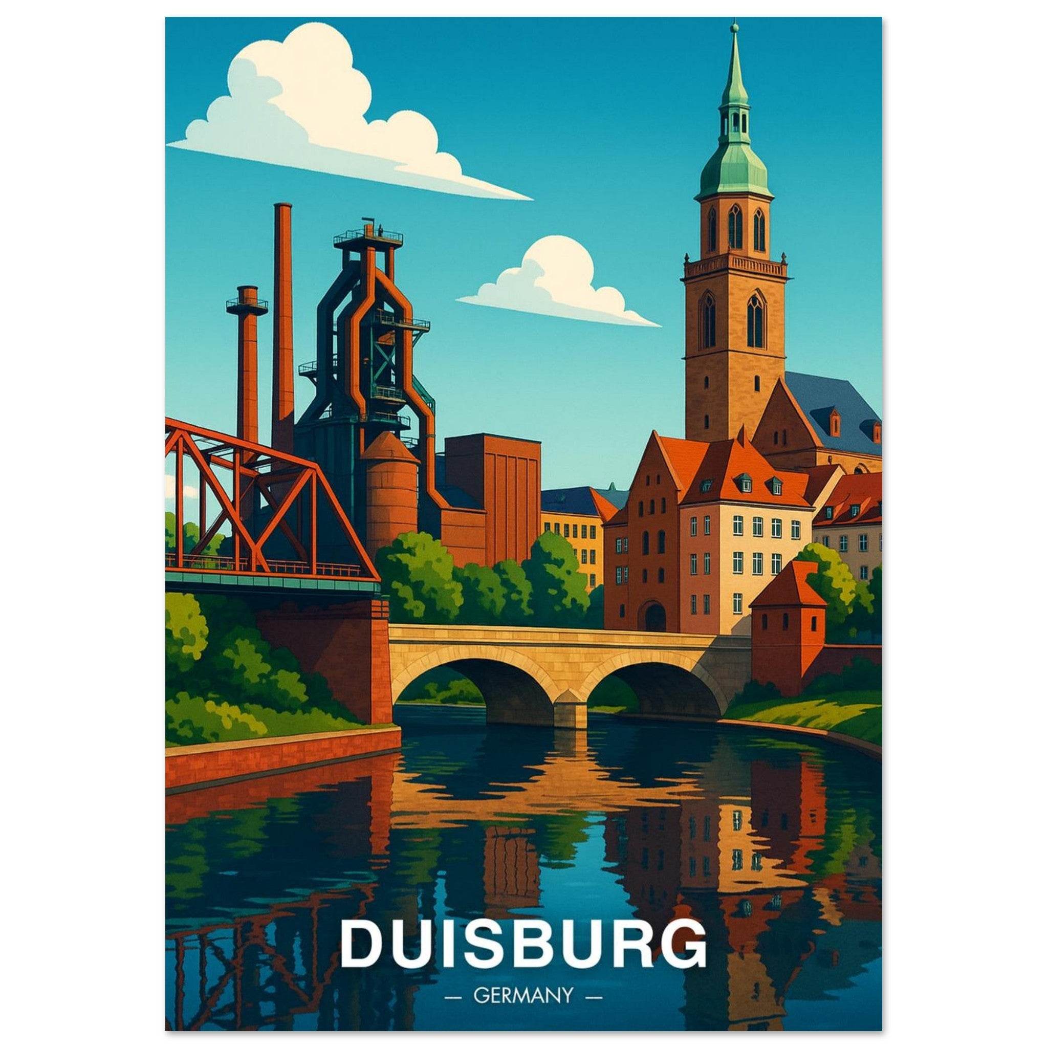 Duisburg Poster - Geoprints