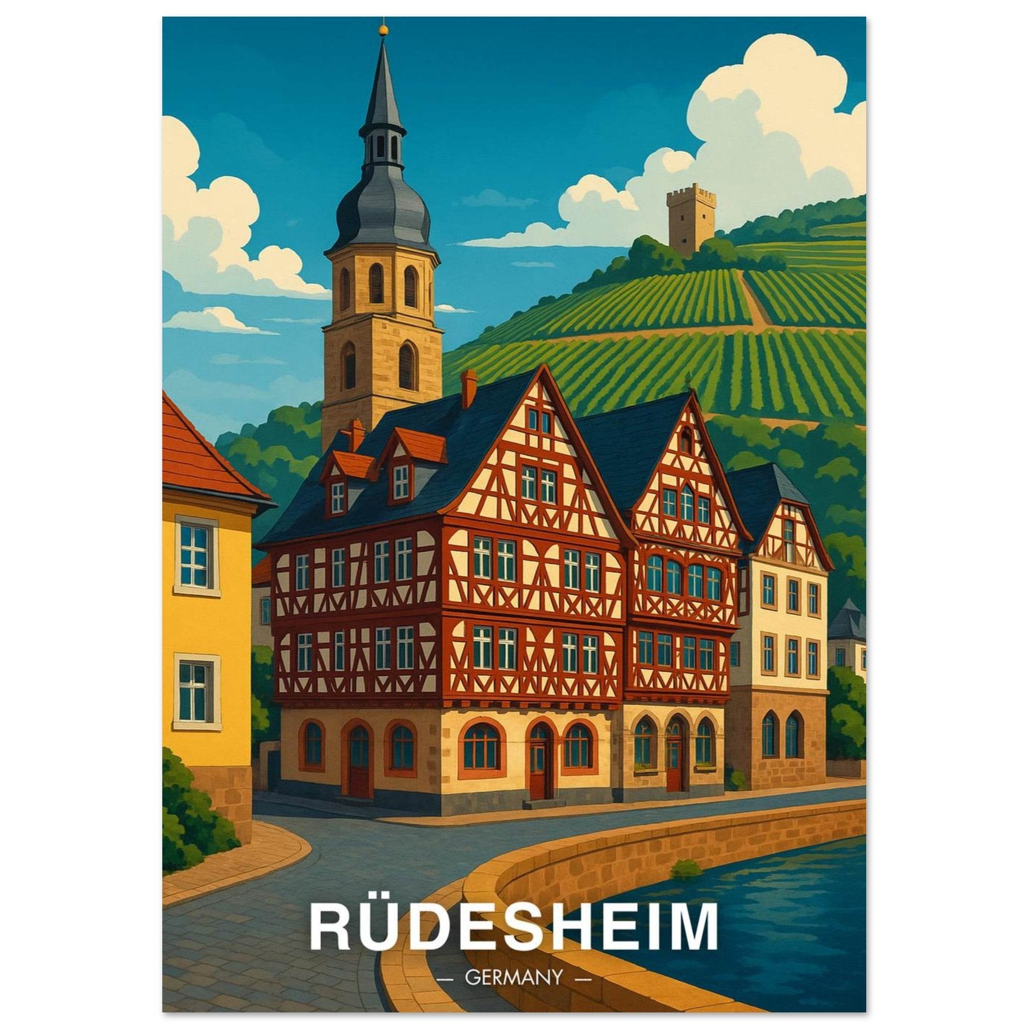 Rüdesheim Poster - Geoprints