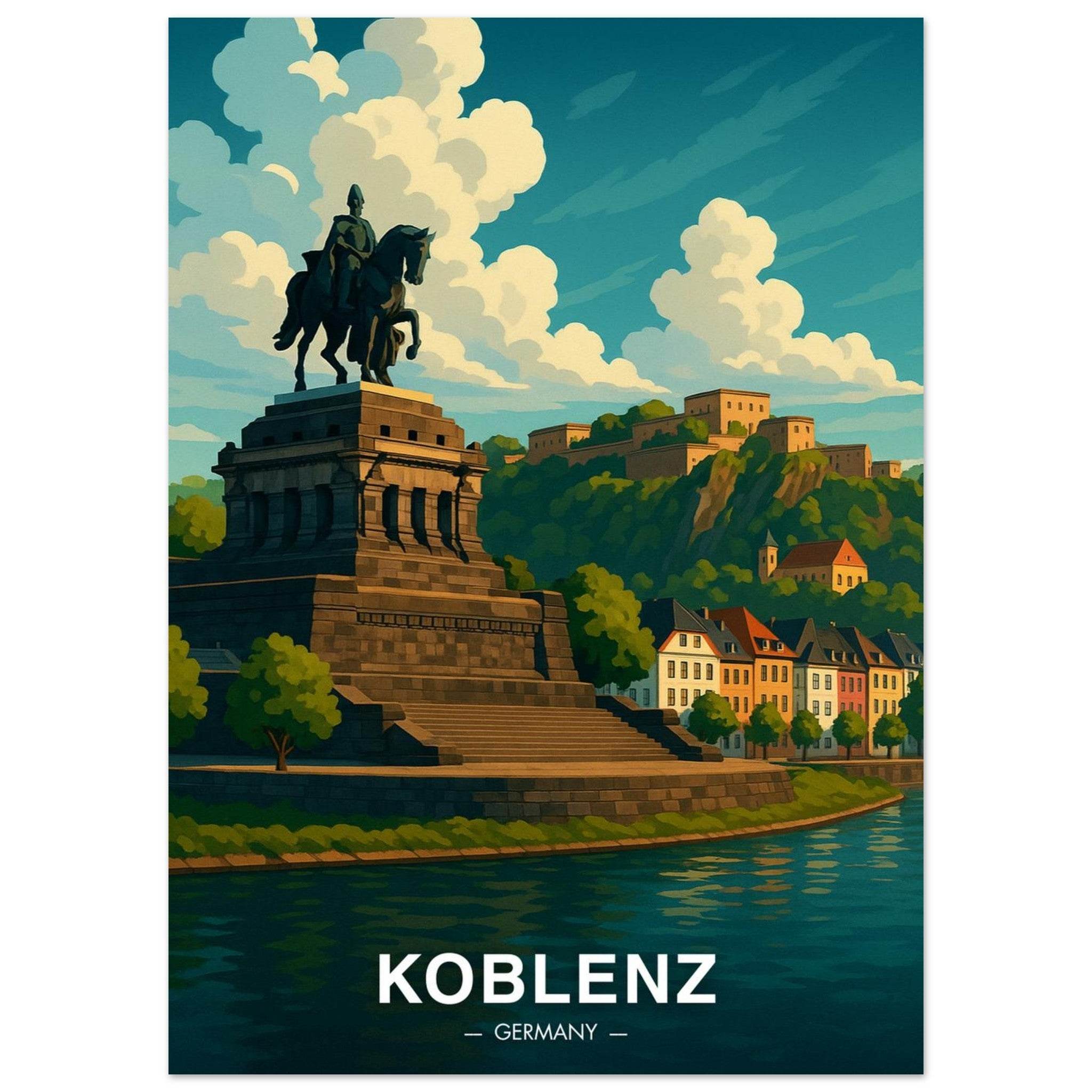 Koblenz Poster - Geoprints