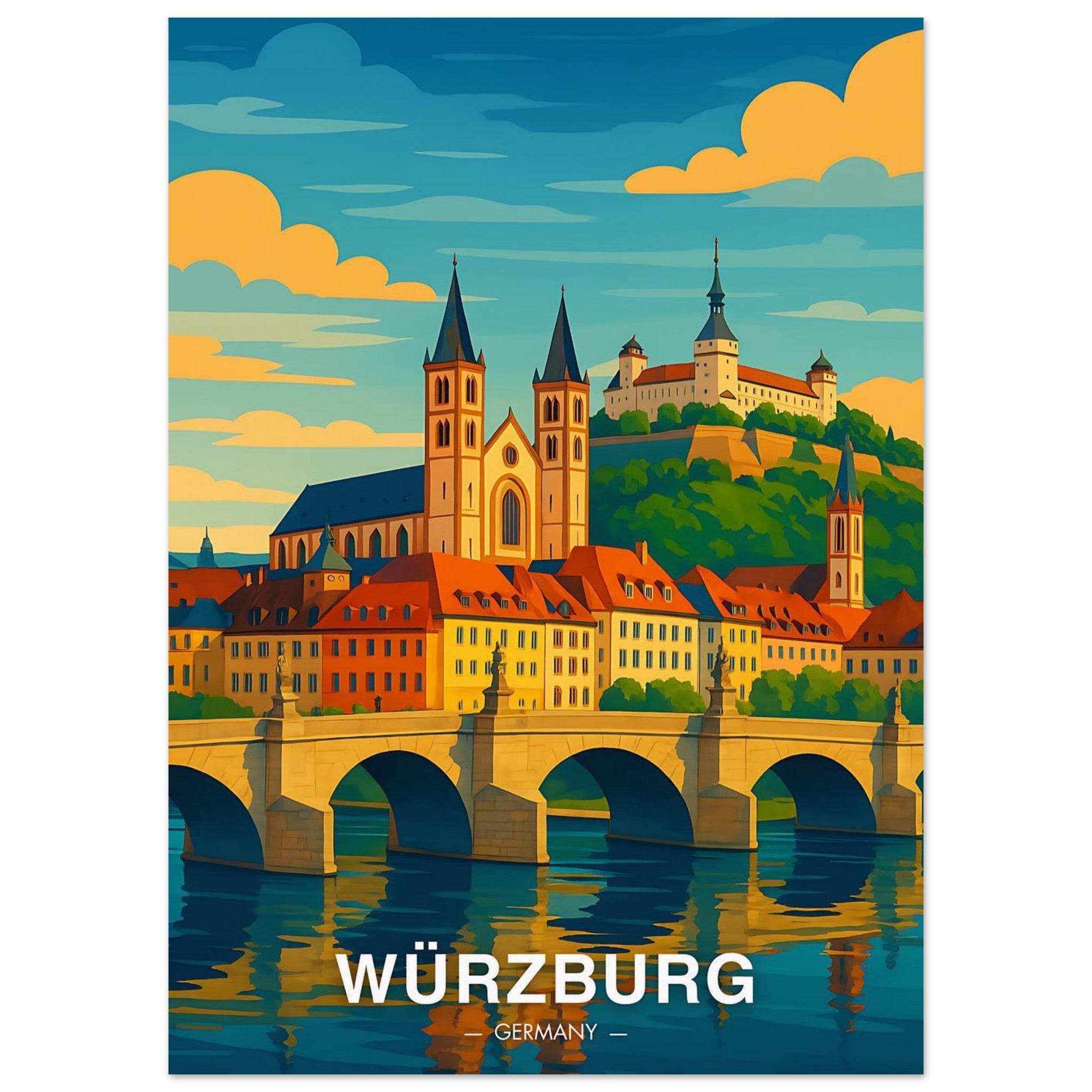 Würzburg Poster - Geoprints