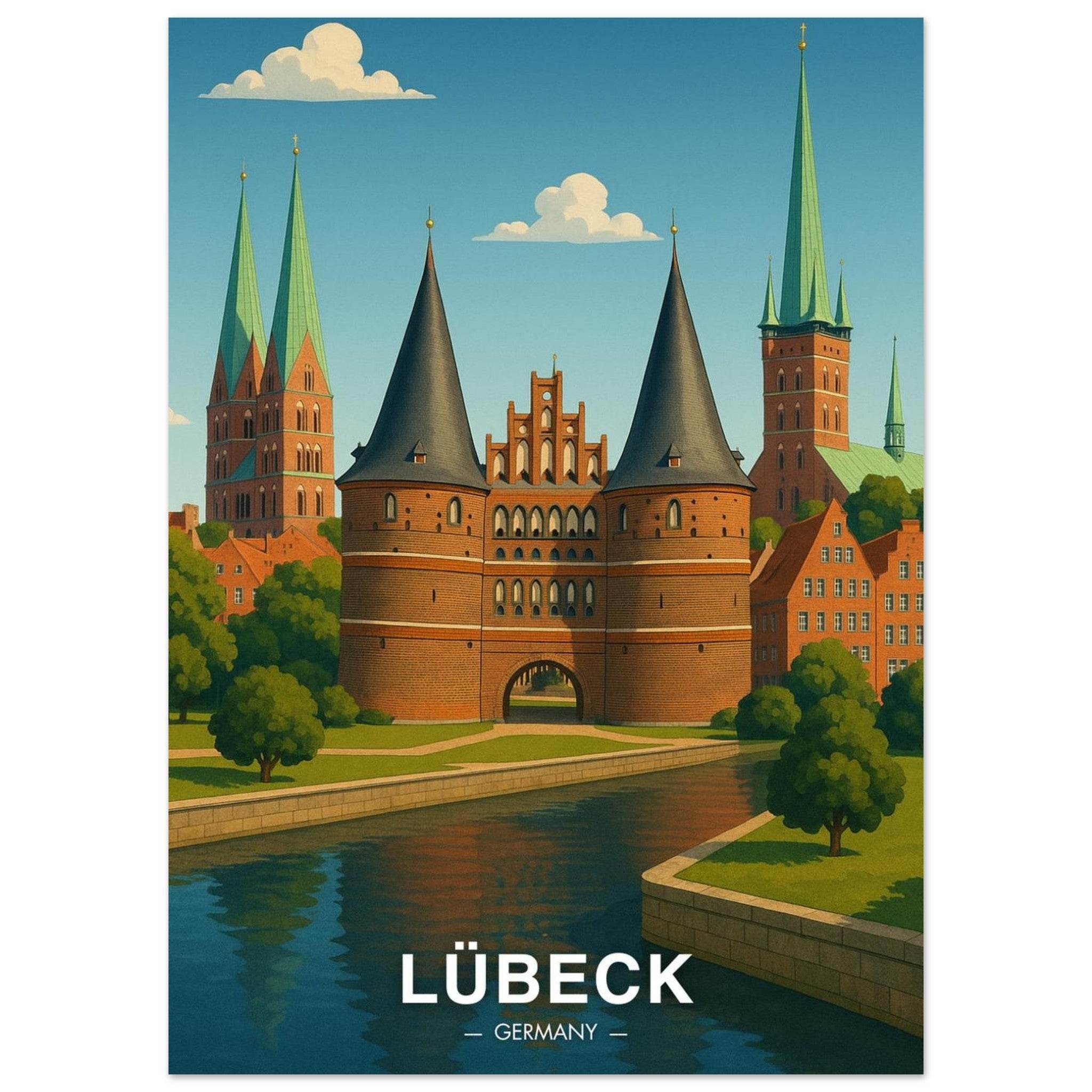 Lübeck Poster - Geoprints
