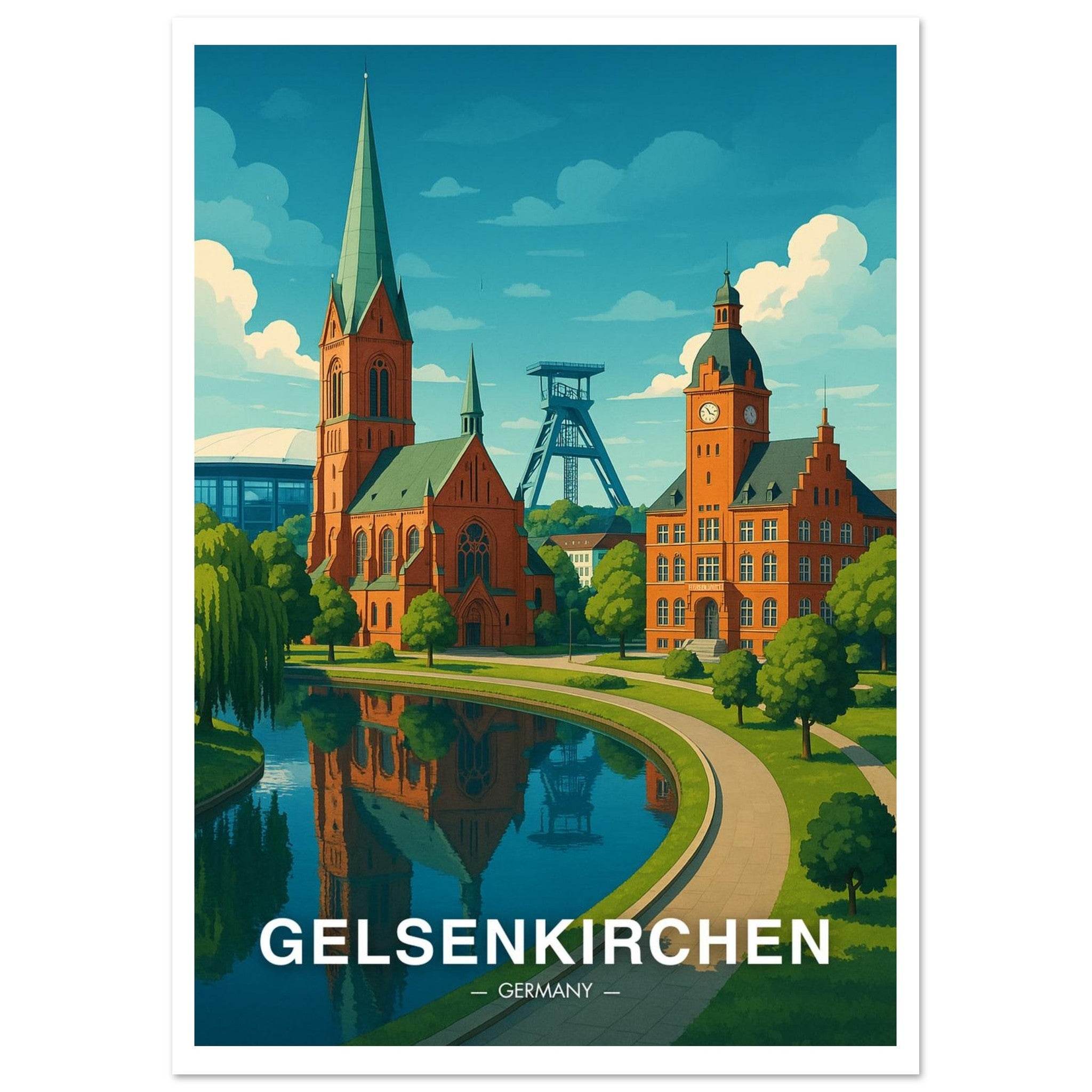 Gelsenkirchen Poster - Geoprints
