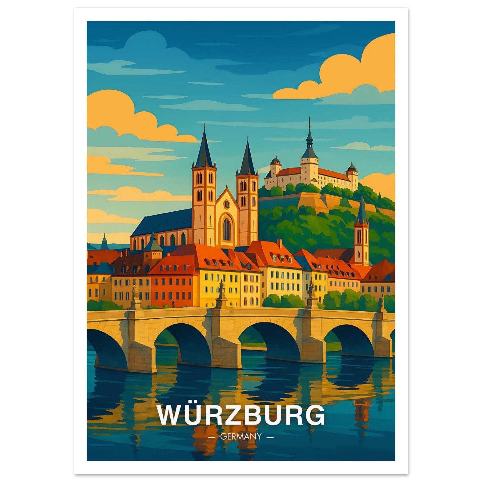 Würzburg Poster - Geoprints
