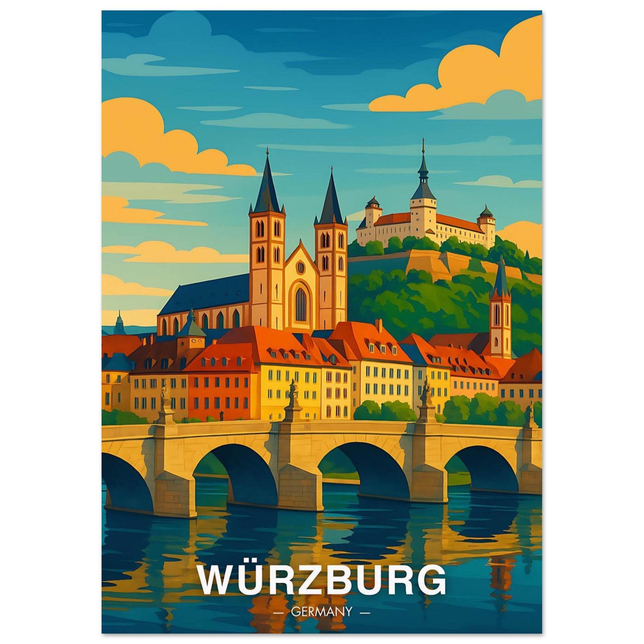 Würzburg Poster - Geoprints
