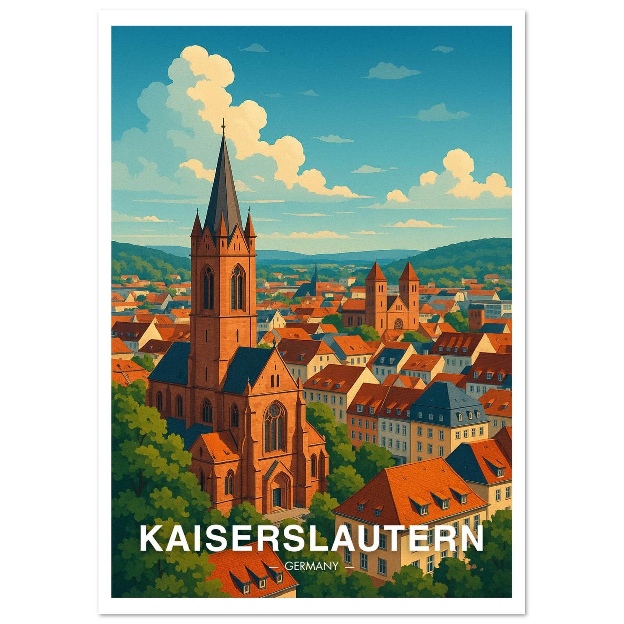 Kaiserslautern Poster - Geoprints