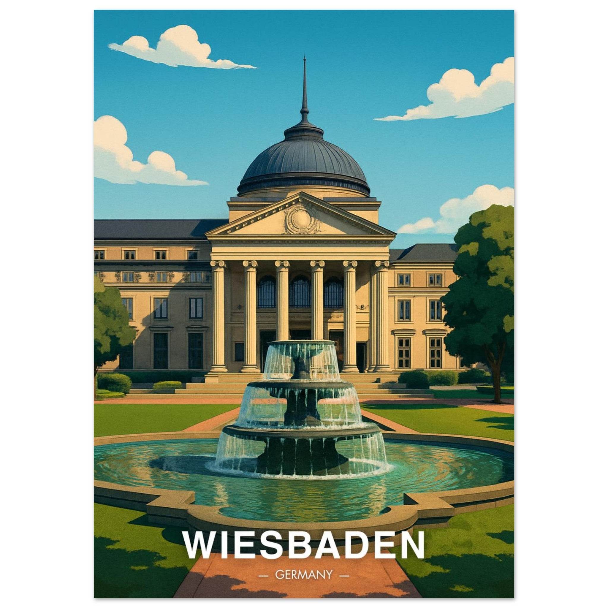 Wiesbaden Poster - Geoprints