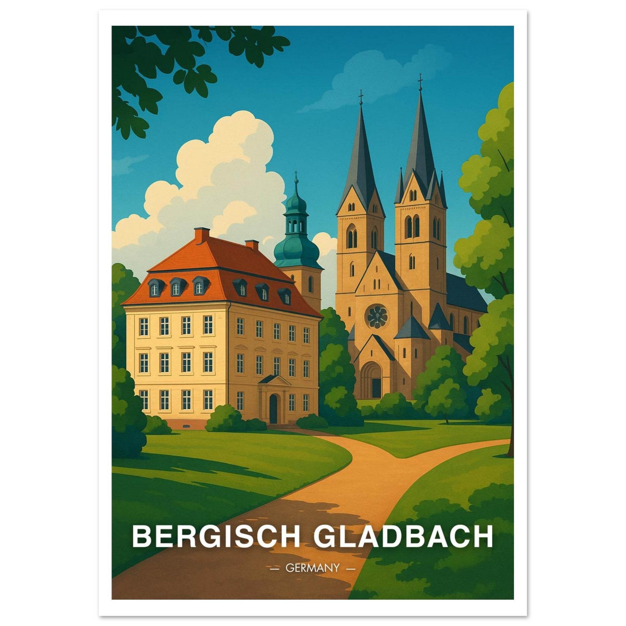 Bergisch Gladbach Poster - Geoprints