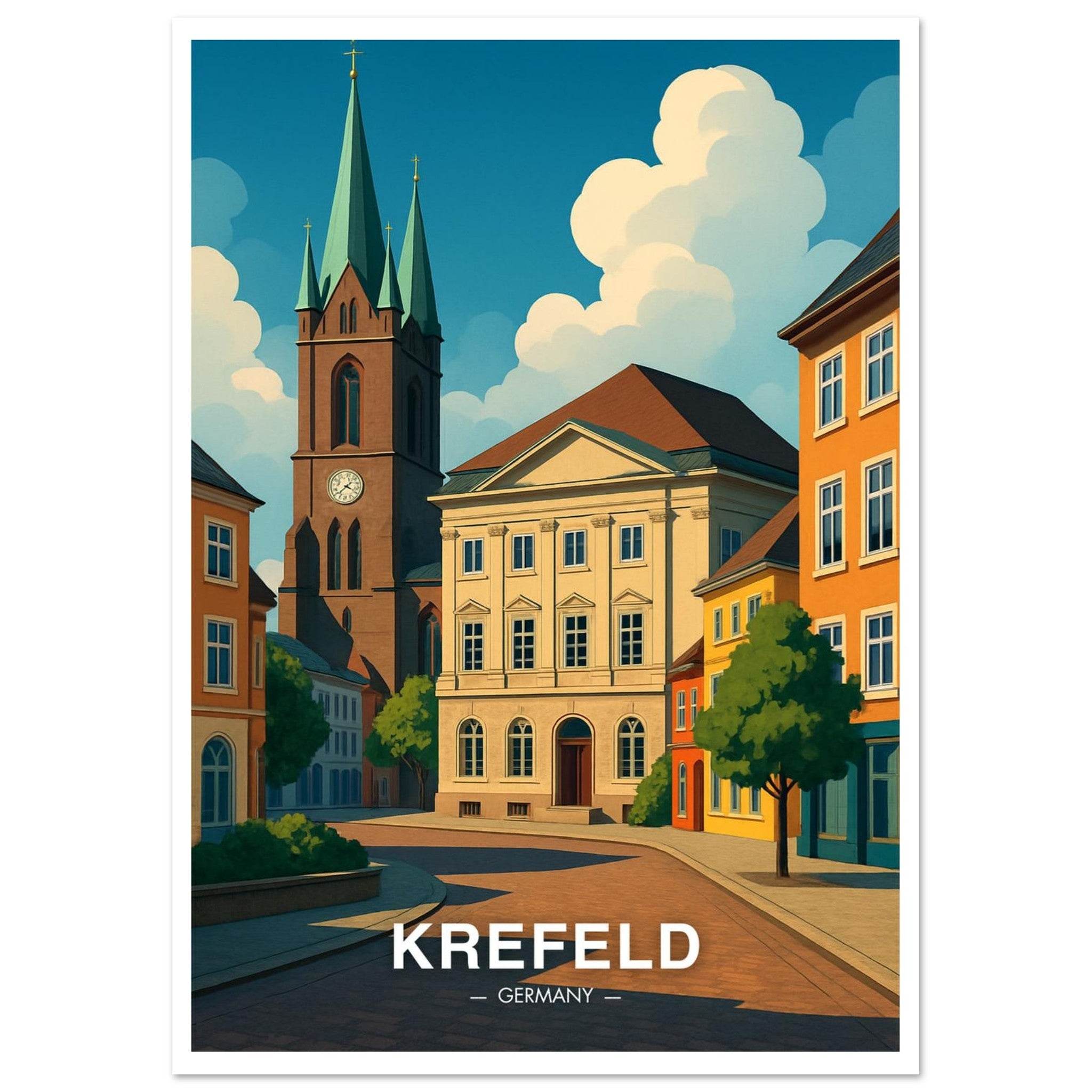 Krefeld Poster - Geoprints