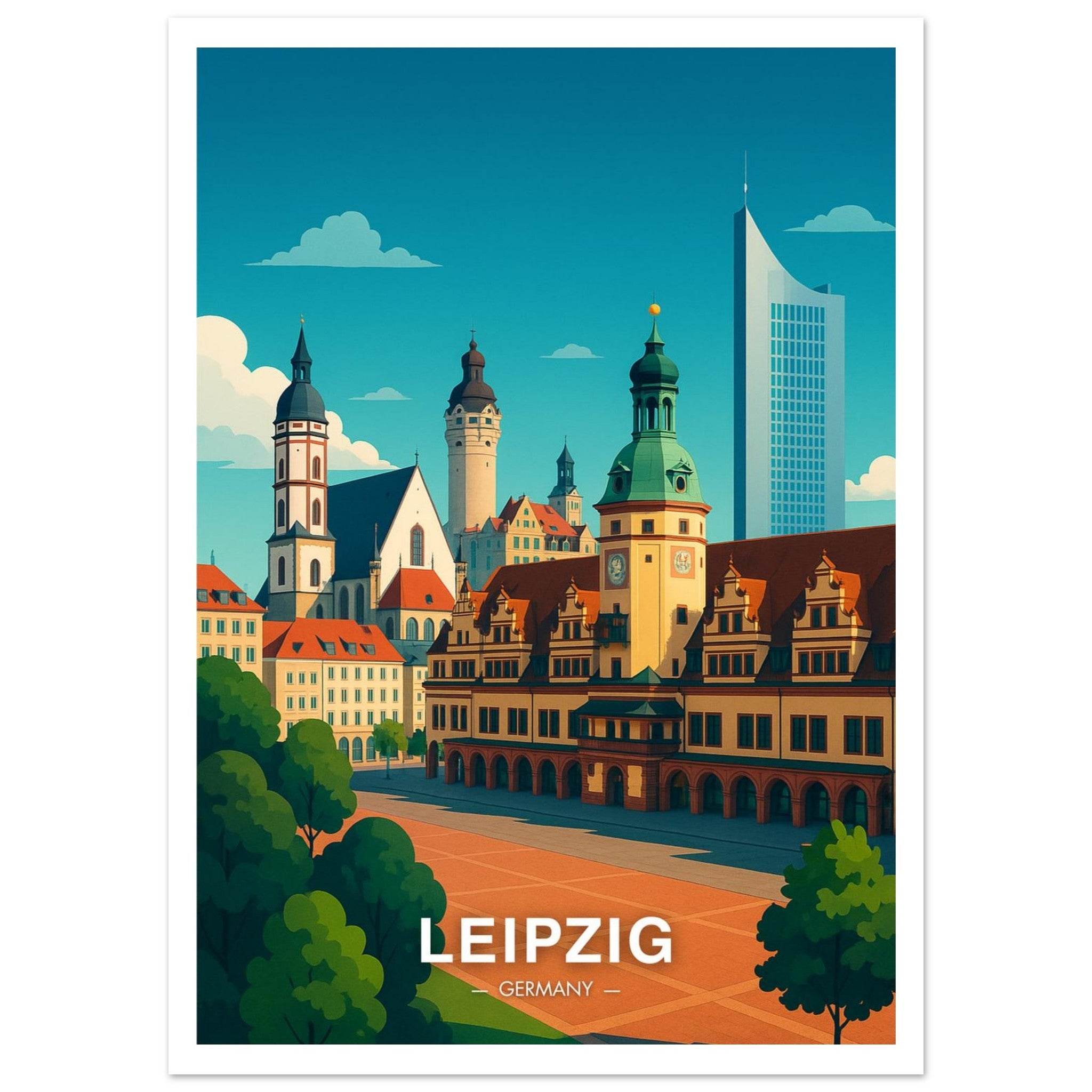 Leipzig Poster - Geoprints