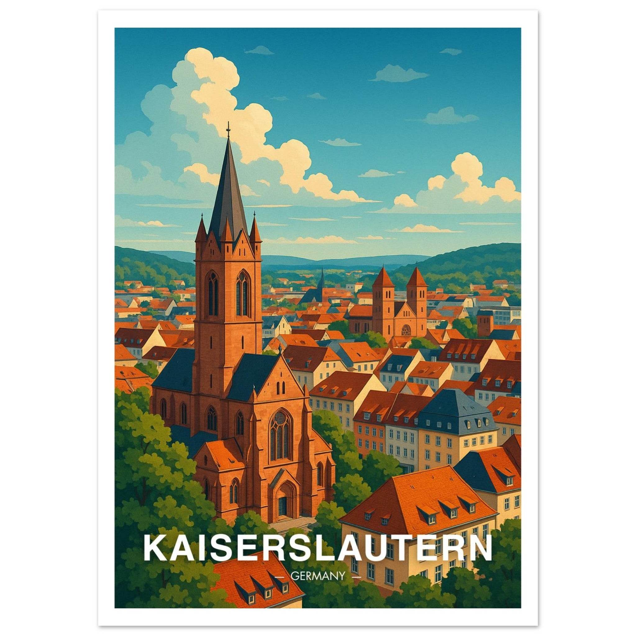 Kaiserslautern Poster - Geoprints