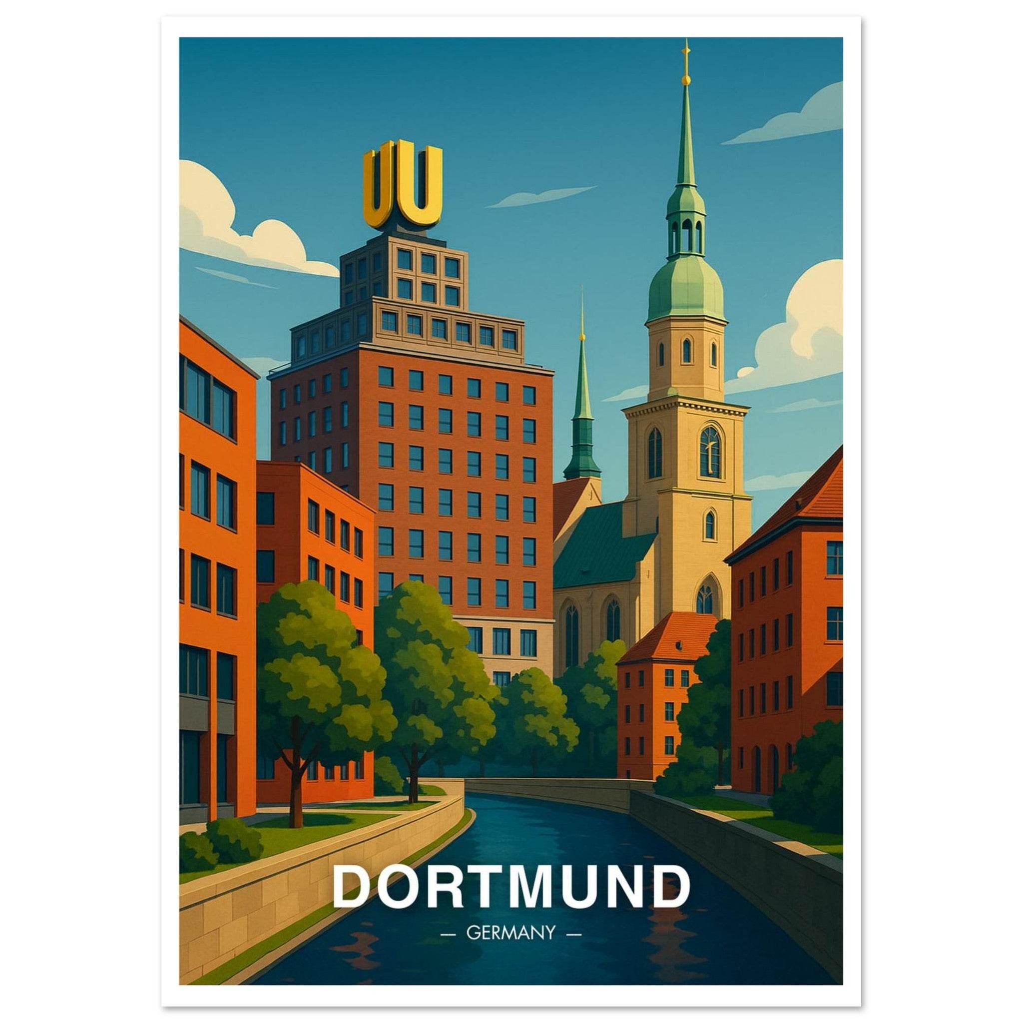 Dortmund Poster - Geoprints